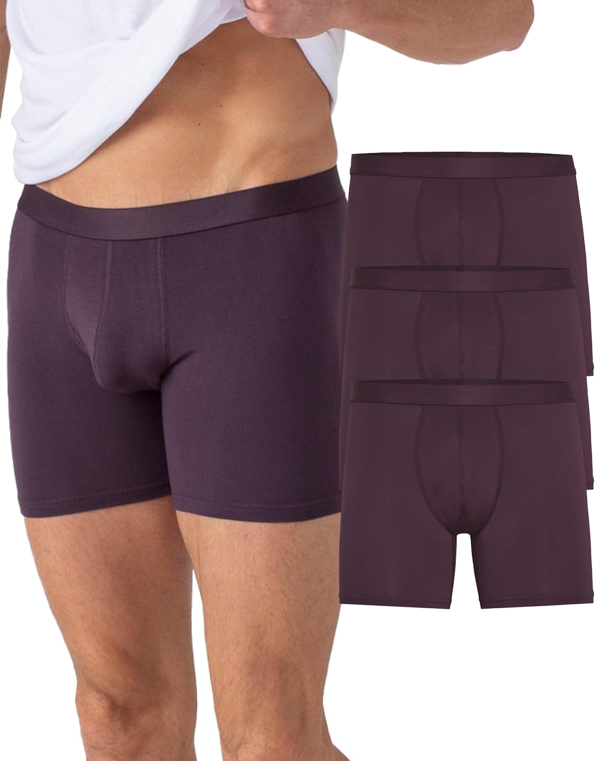 True Classic Mens Underwear Boxer Briefs Pack for Comfort Fit