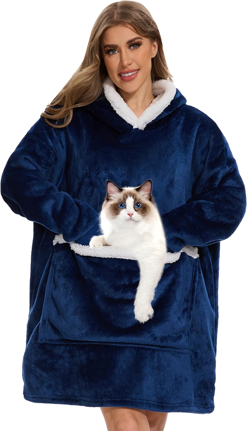 Cozy Oversized Blanket Sweatshirt - Bupekbee