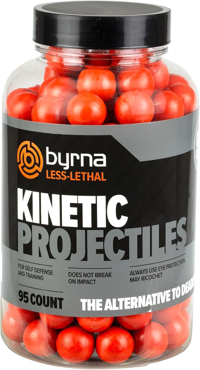 Byrna Kinetic Projectiles - Reusable Hard-Solid Plastic Rounds