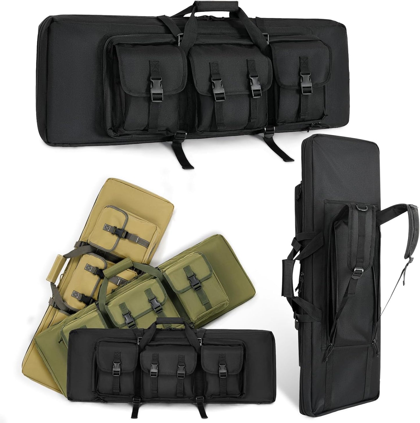 Soft Rifle Case Tactical Long Double Backpack Gun Bag for Hunting