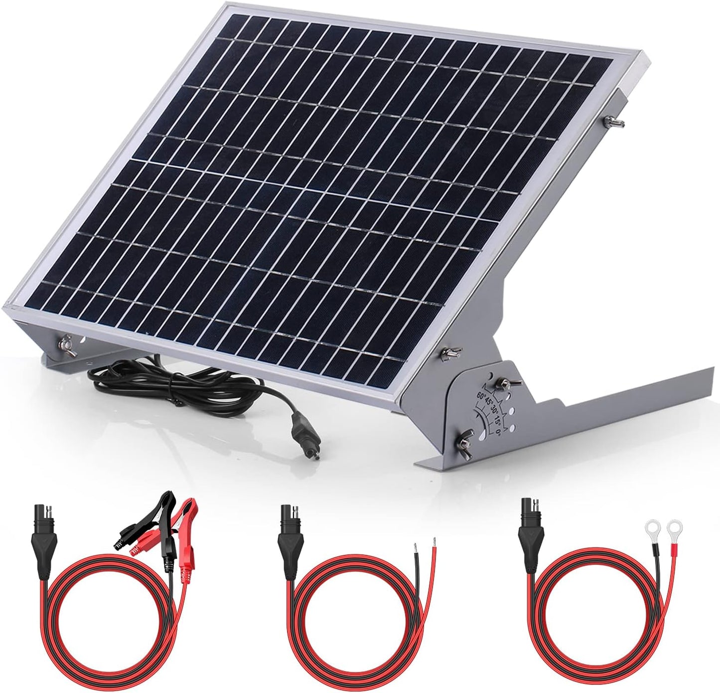 20W 12V Solar Battery Charger Maintainer with Smart MPPT Tech