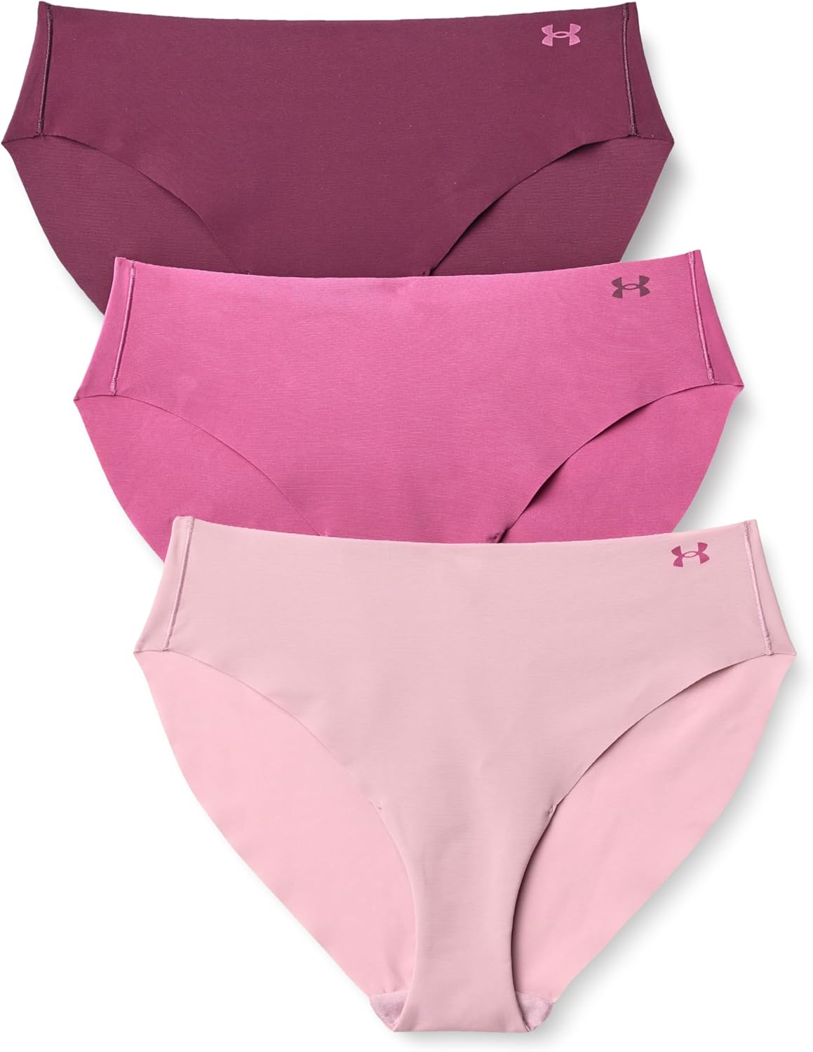 Under Armour womens 3-pack Pure Stretch No Show Bikini Underwear