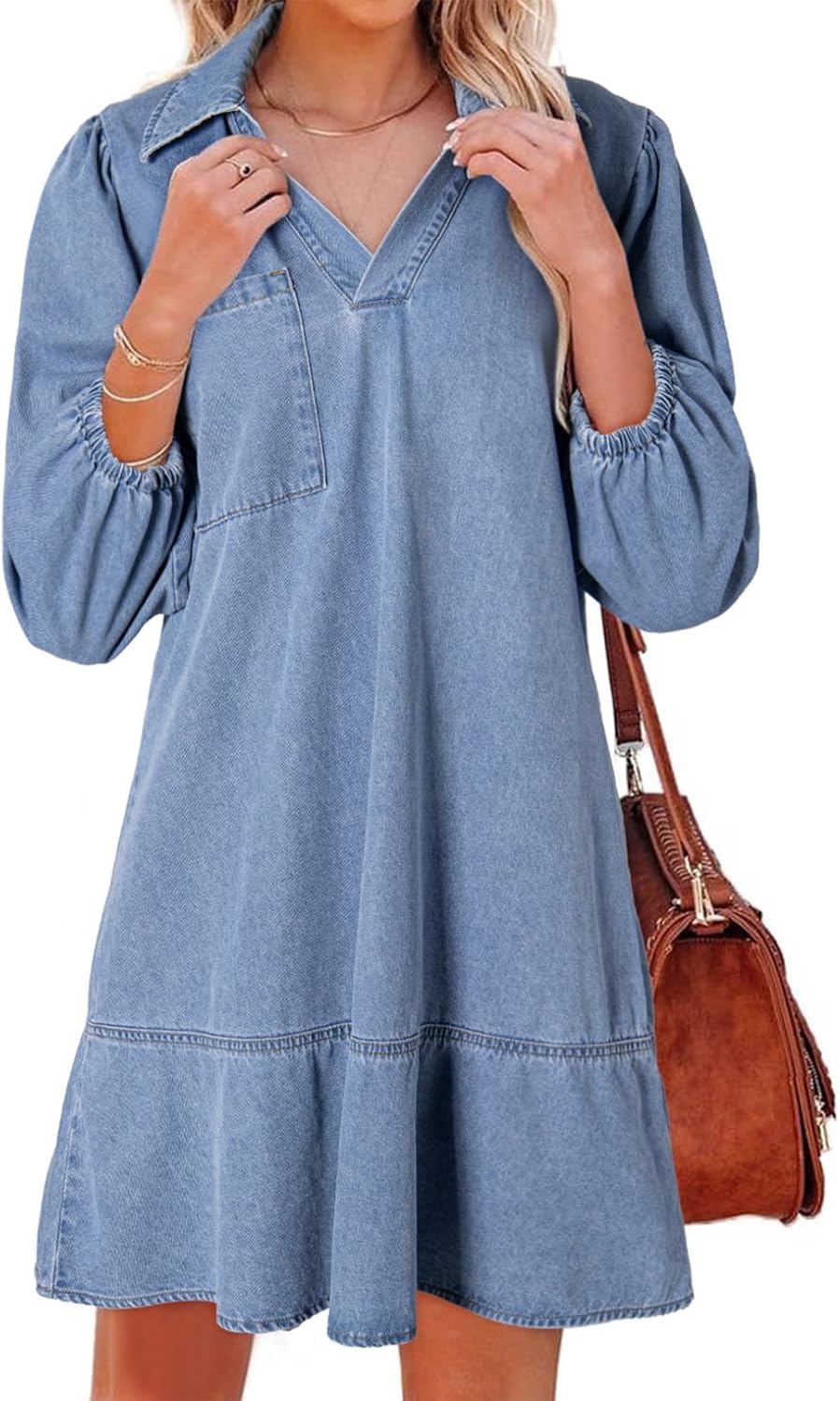 Dokotoo Denim Dress for Women: Chic Fall Casual Style