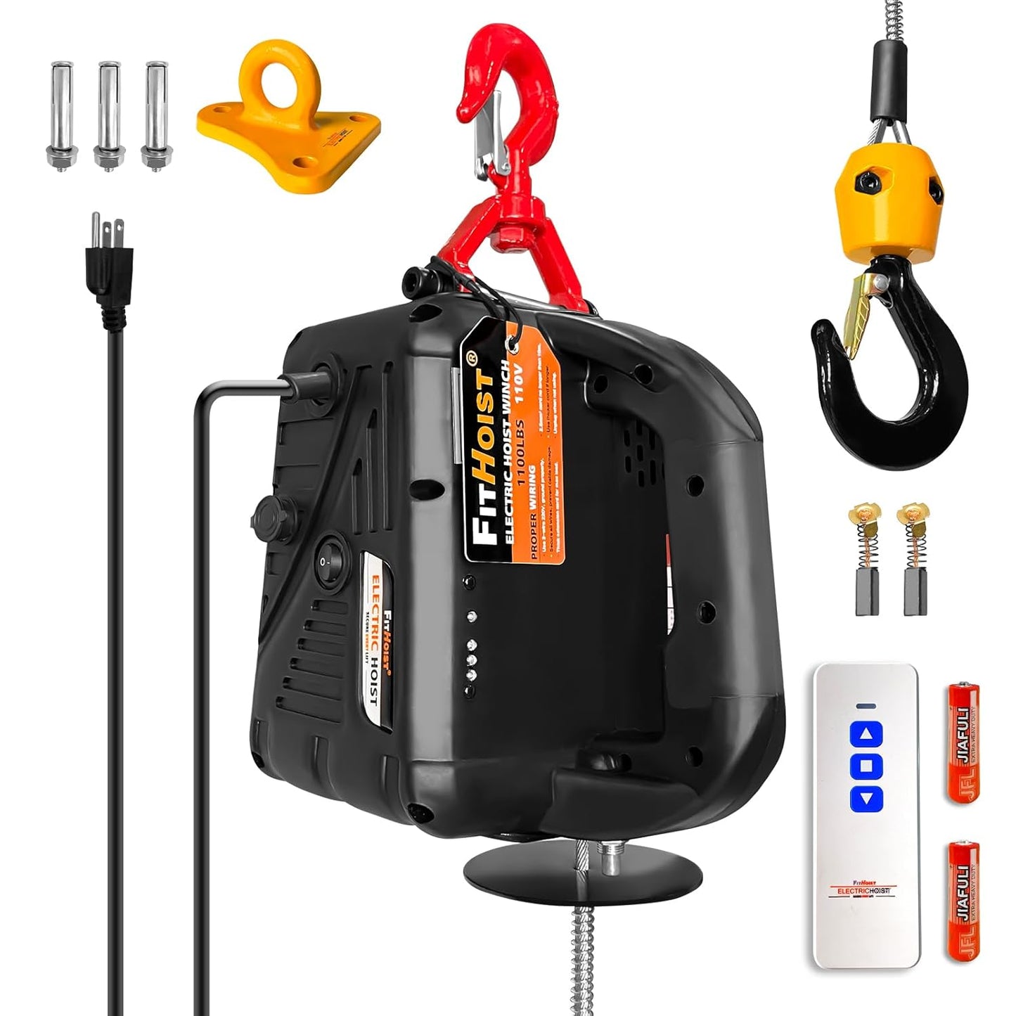 1100LBS Electric Hoist Winch for Safe and Efficient Lifting