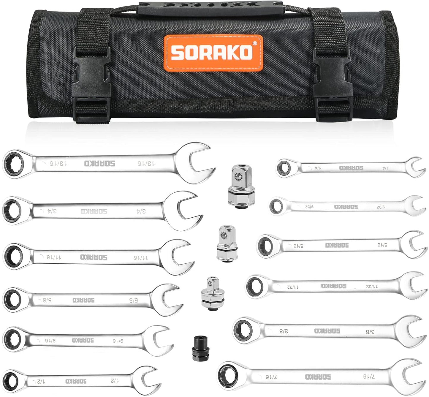 Premium SORAKO Ratcheting Combination Wrench Set for Pros
