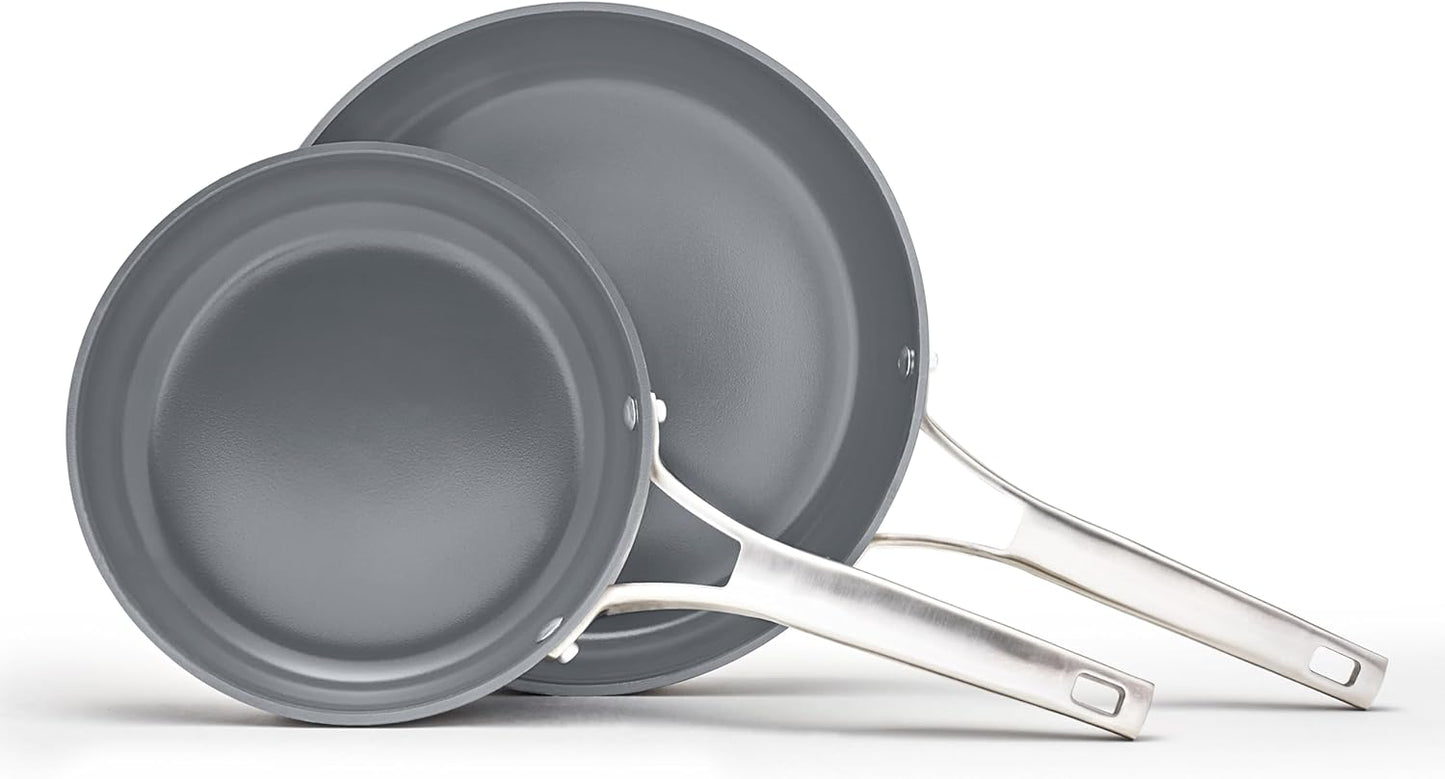 Calphalon Premier Ceramic Nonstick Frying Pan Set - Easy Cleanup!