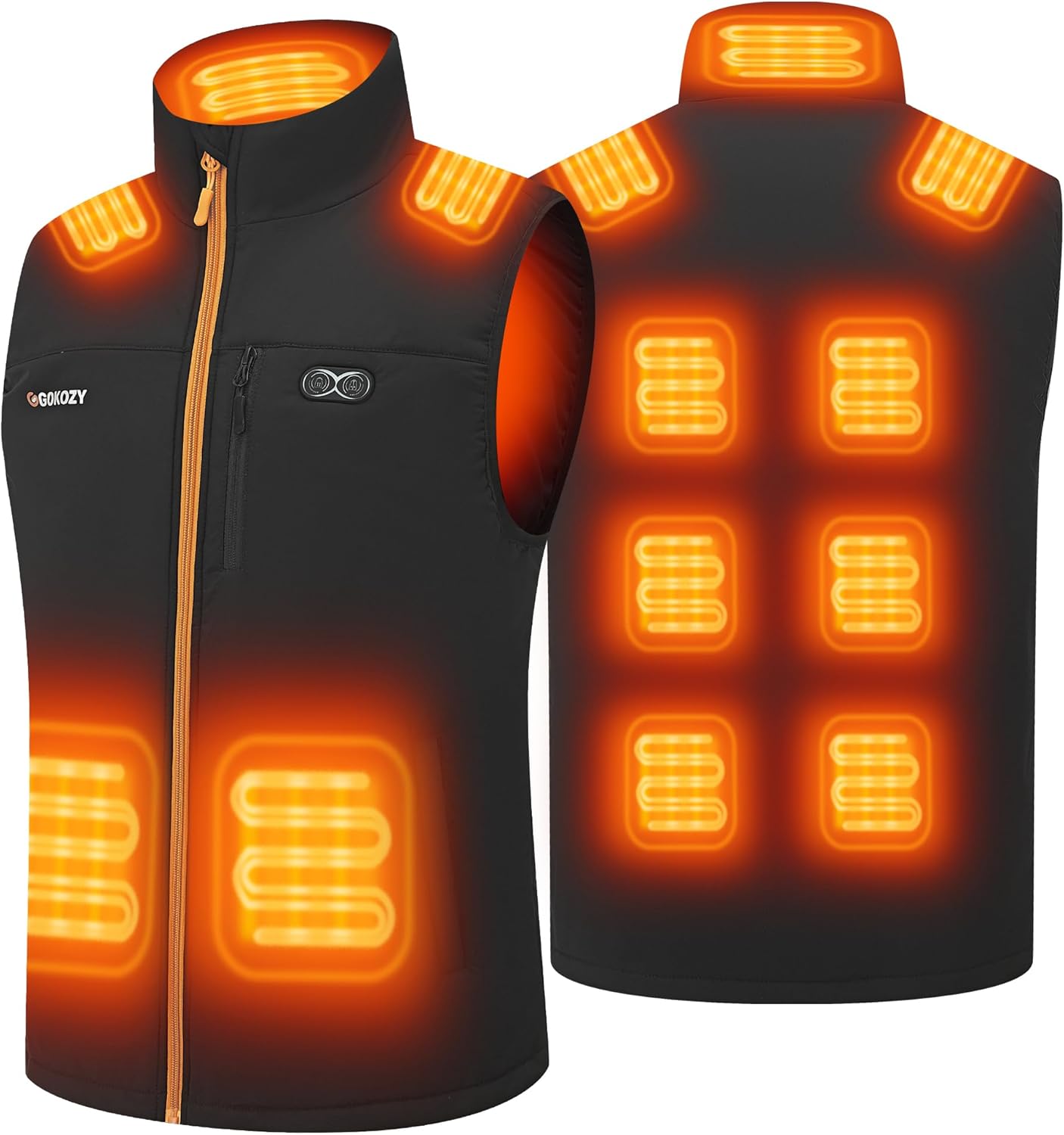Heated Vest for Men with 11 Heating Zones for Ultimate Warmth