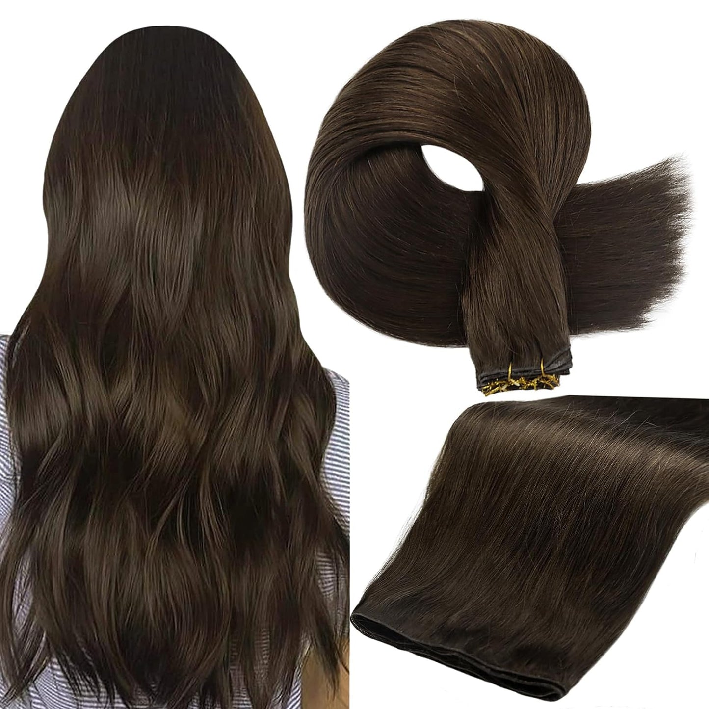Full Shine Genius Weft Hair Extensions for Natural Look & Style