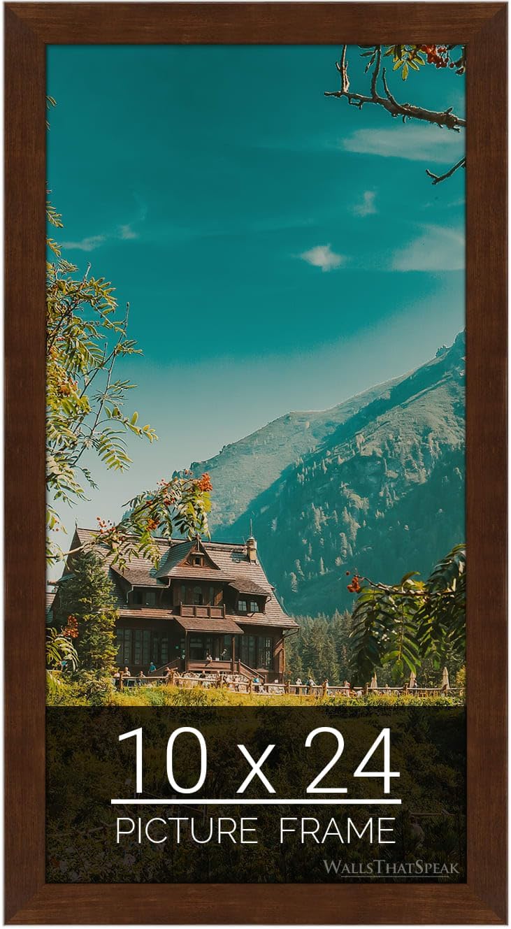 Mocha Walnut Picture Frame for Puzzles Posters Photos Artwork