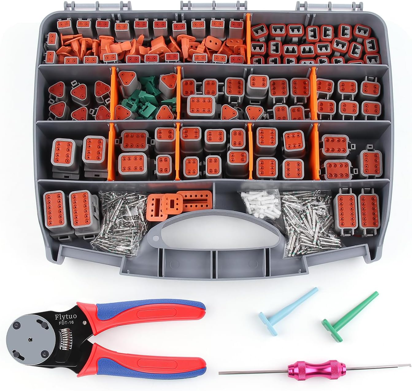Deutsch Connectors Kit with Crimping Tool - 636PCS for All Needs