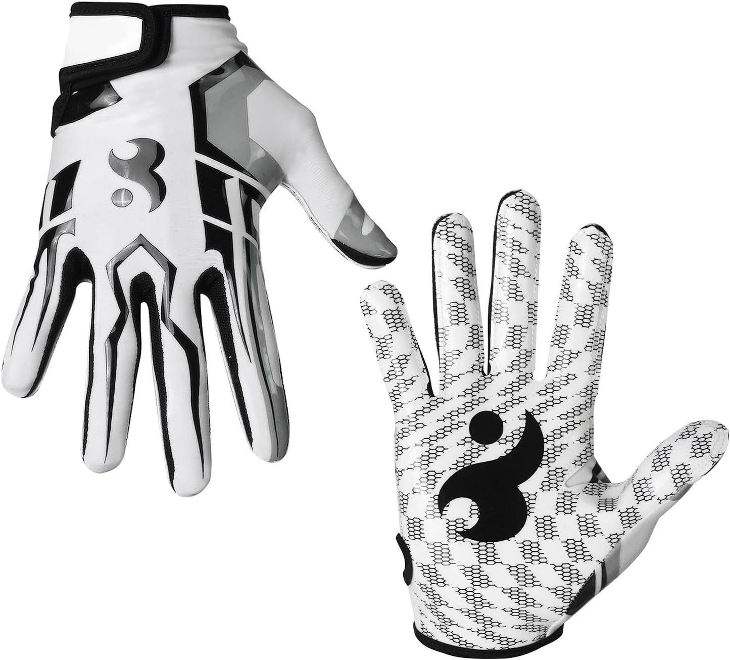 Luwint Kids Silicone Grip Football Gloves, Sticky Performance
