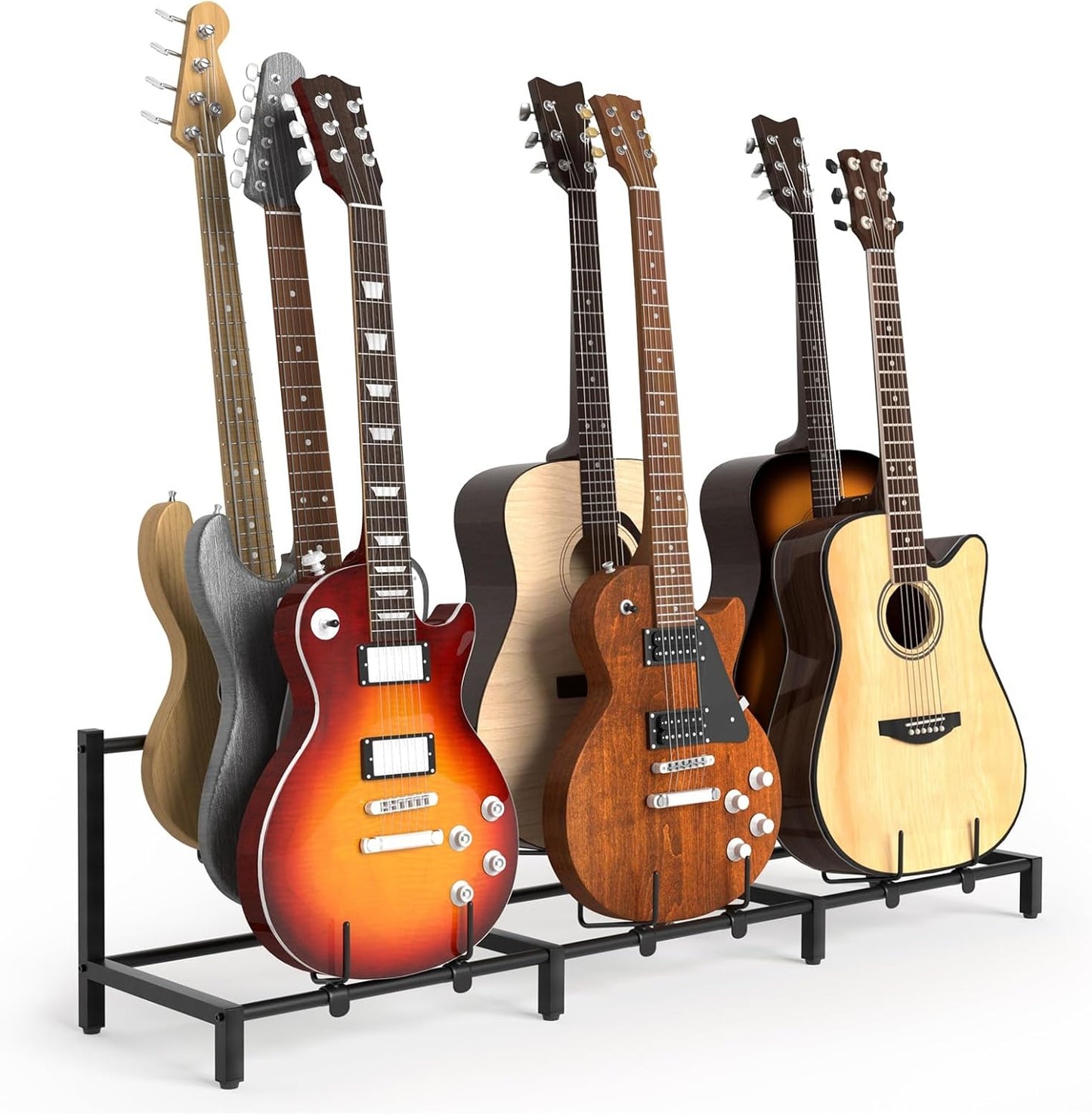 Bikoney 7-Holder Guitar Stand for Acoustic and Electric Guitars