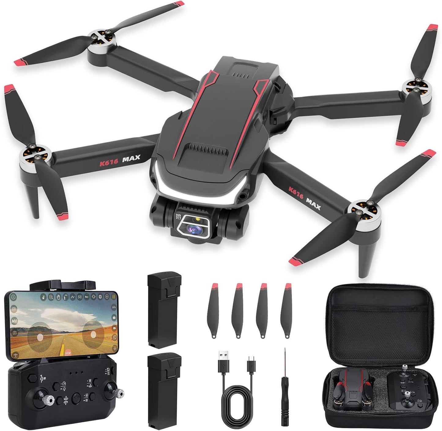 1080P HD Brushless Drone with Obstacle Avoidance