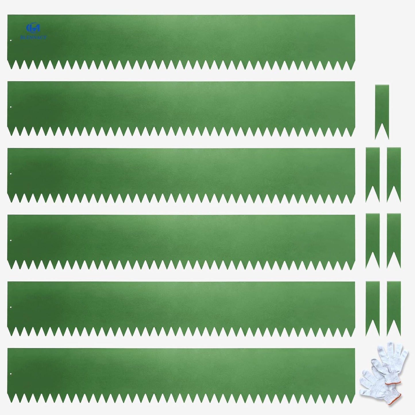Metal Landscape Edging 6 Pack 40in L x 6in H for Gardens