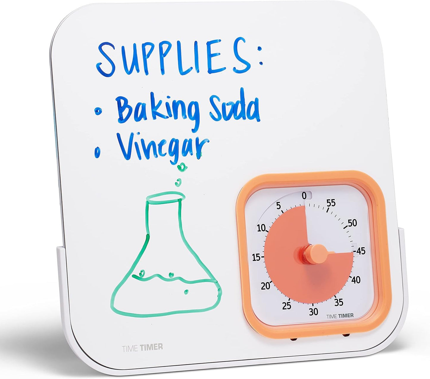 60-Minute Visual Countdown Timer with Magnetic Whiteboard for All