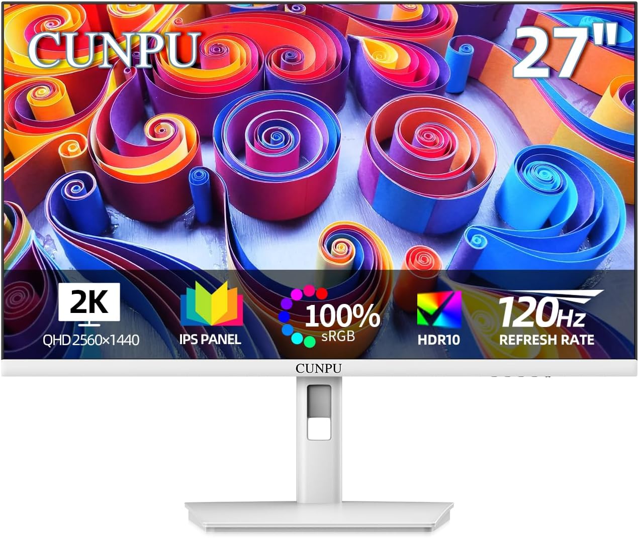 27 Inch 2560x1440p 120Hz Monitor for Gaming and Work