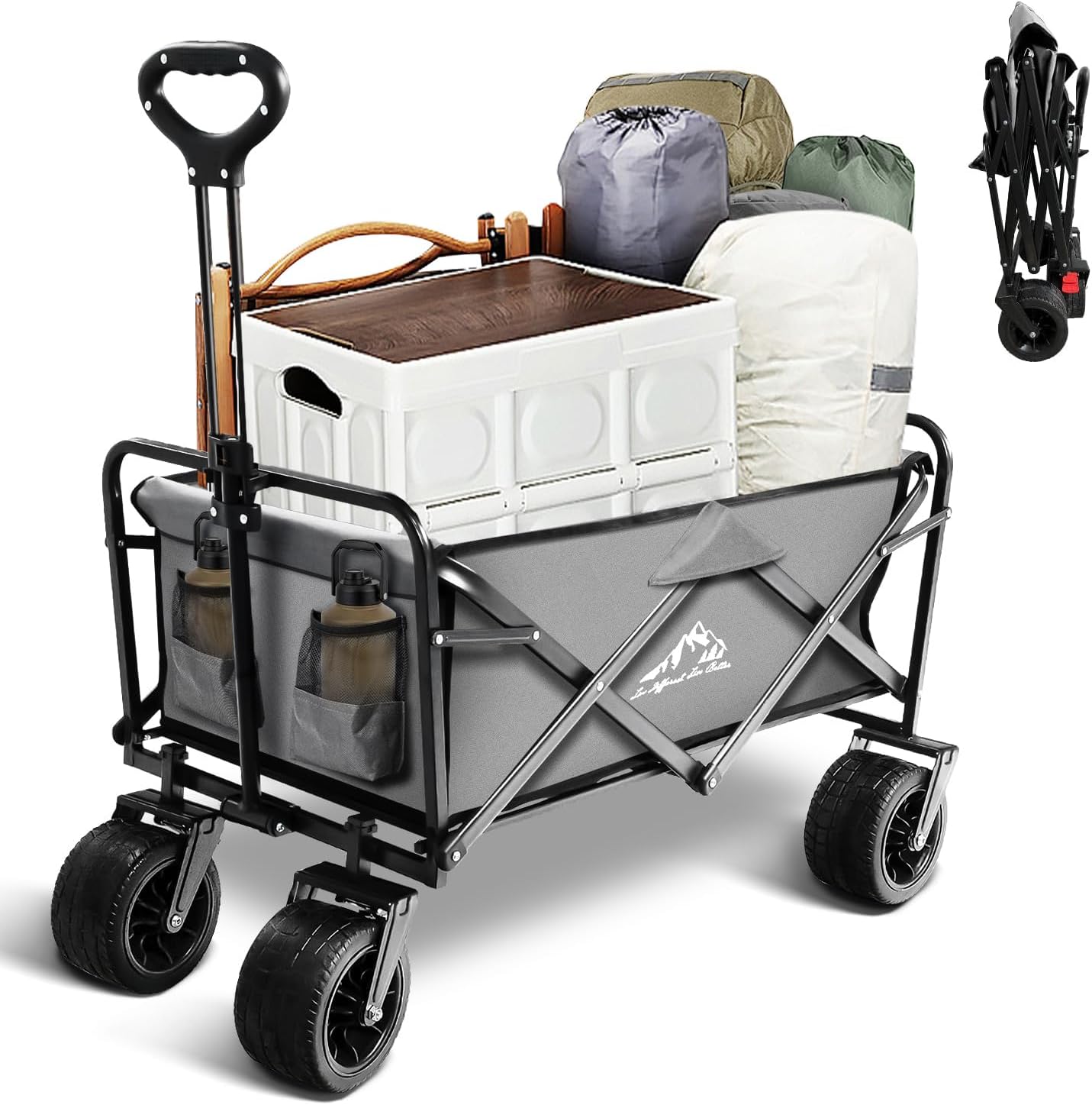 Heavy Duty Large Wagon Cart for Gardening and Outdoor Use