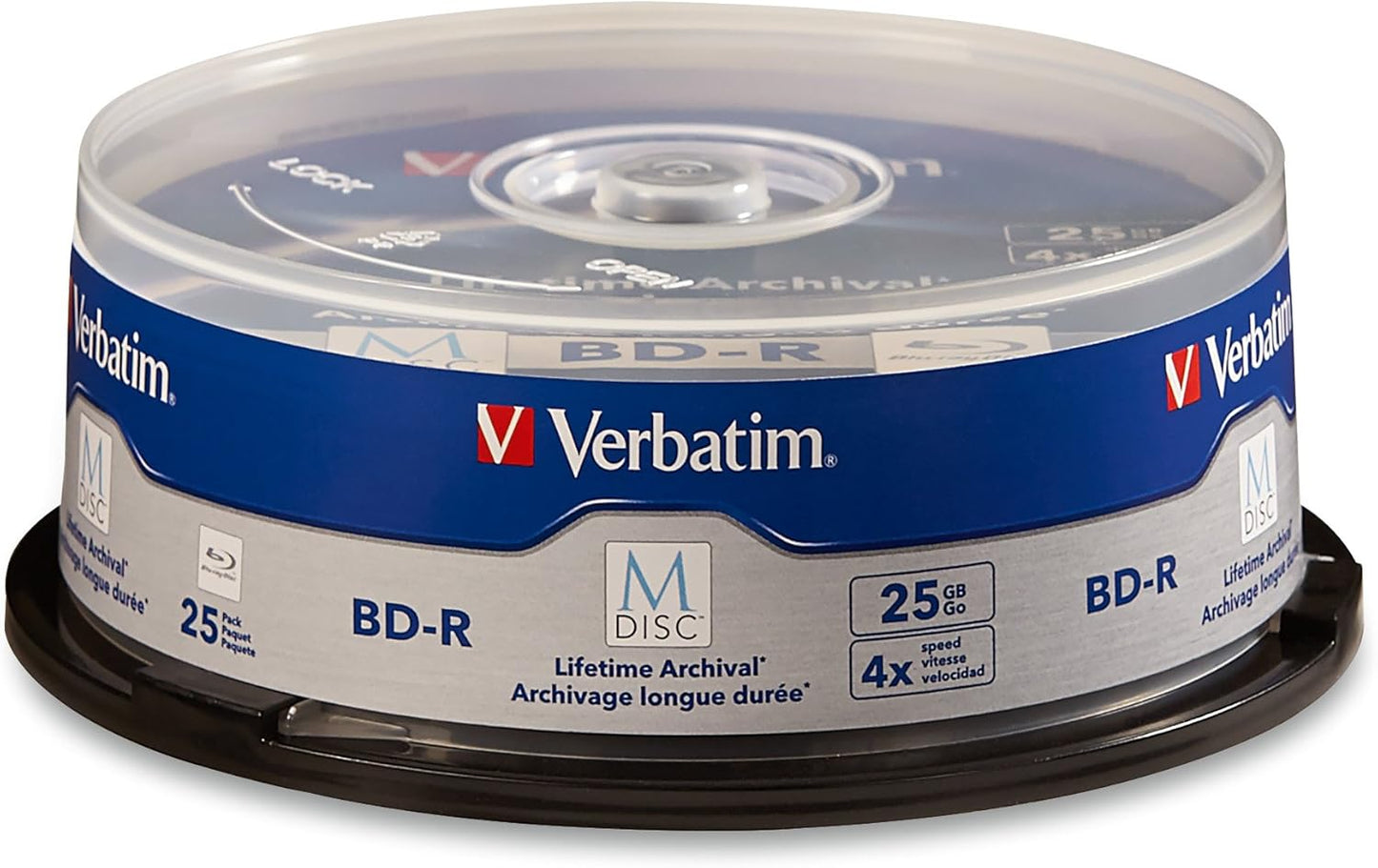 Verbatim M DISC BD-R 25GB 4X Blank Blu-Ray Recordable Media