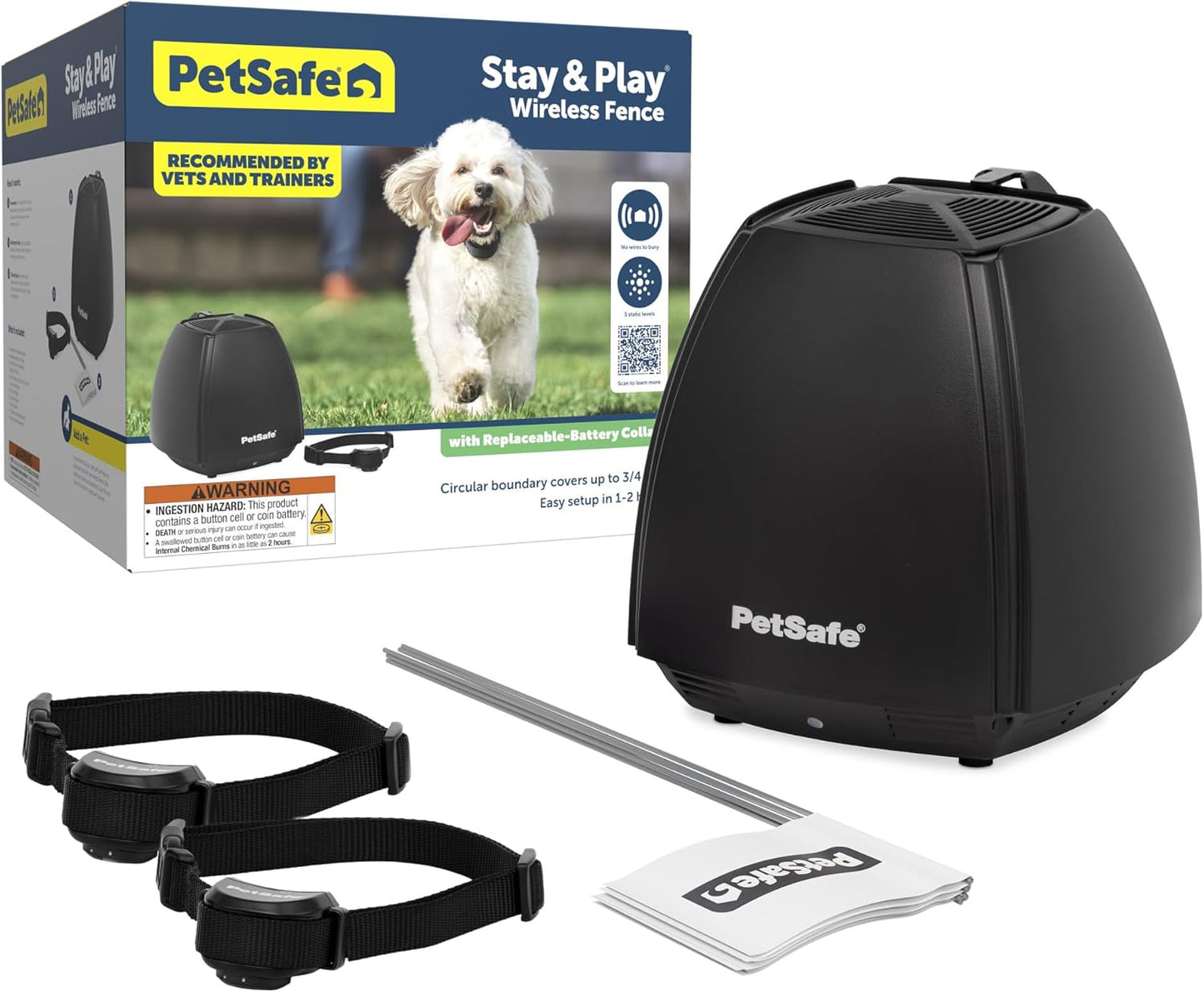 PetSafe Stay & Play 2-Dog Wireless Fence for Safe Freedom