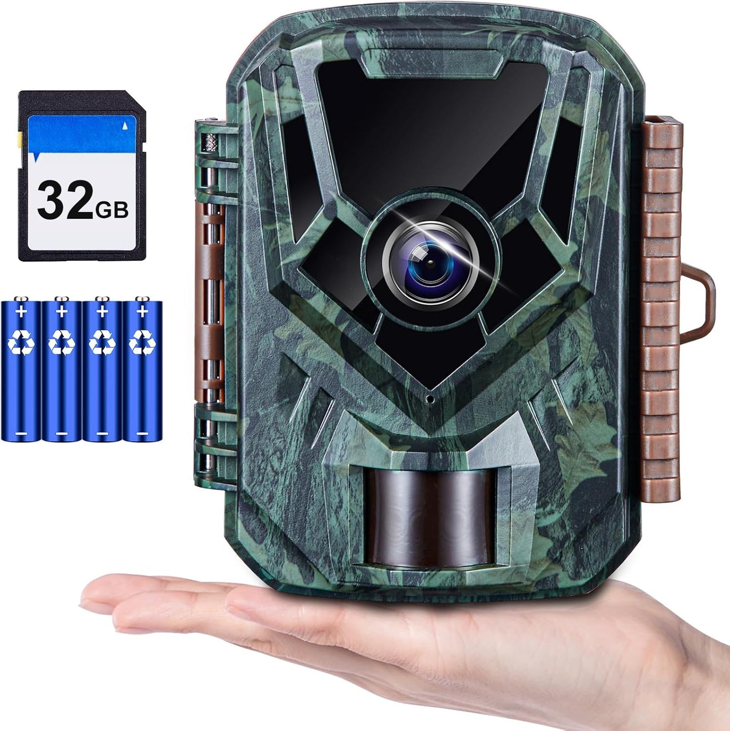 KJK 36MP Trail Camera: Fast Trigger, Night Vision, Waterproof - Ideal for Wildlife Monitoring!