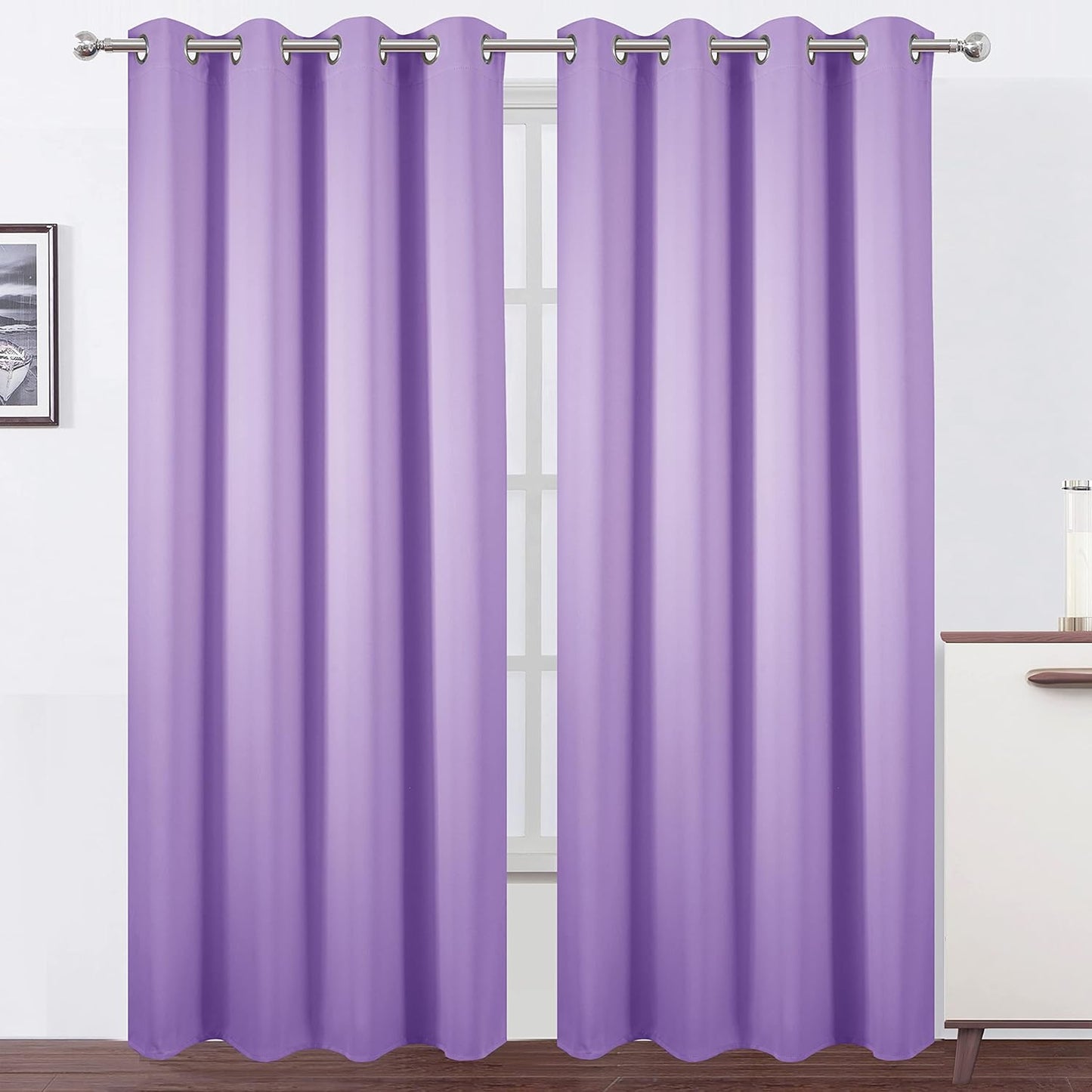 Blackout Curtains Set of 2 Panels for Bedroom and Living Room