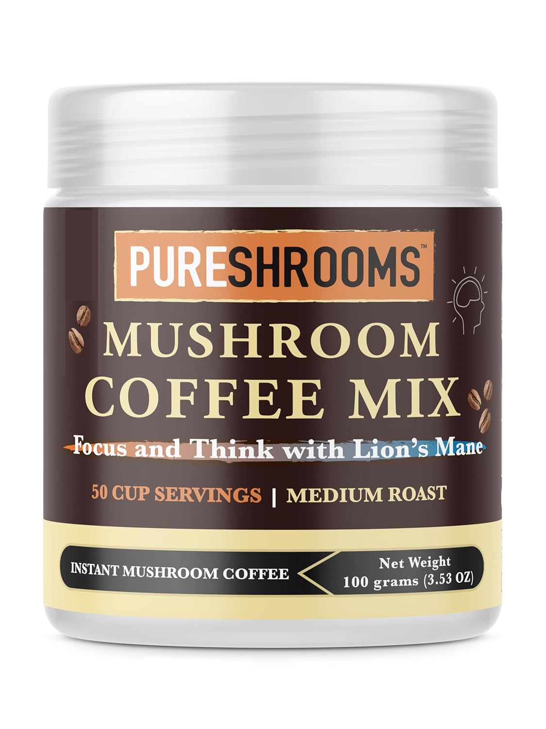 Brain Boost Mushroom Coffee - Enhance Focus