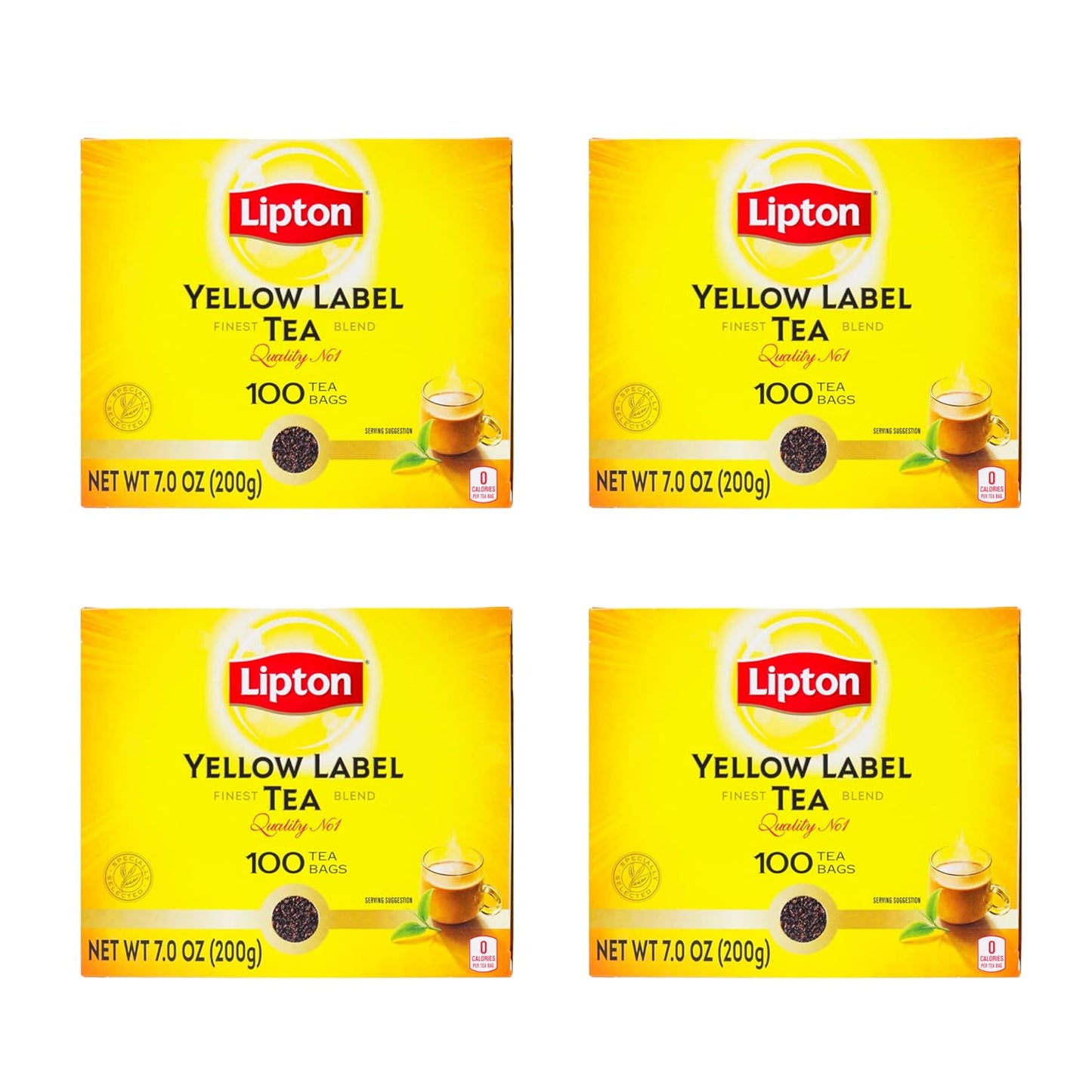 Lipton Yellow Label Black Tea Bags for a Perfect Morning Sip