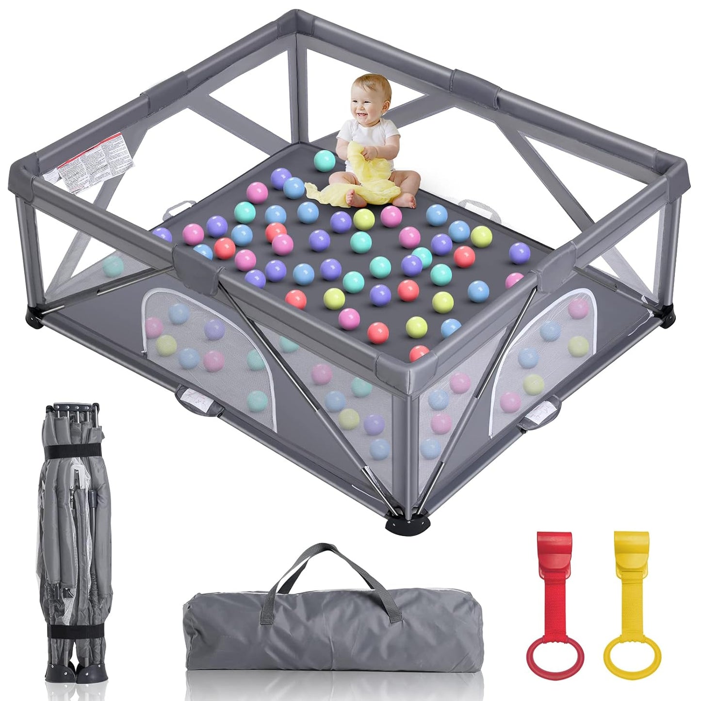 Foldable Baby Playpen for Safe Indoor and Outdoor Use