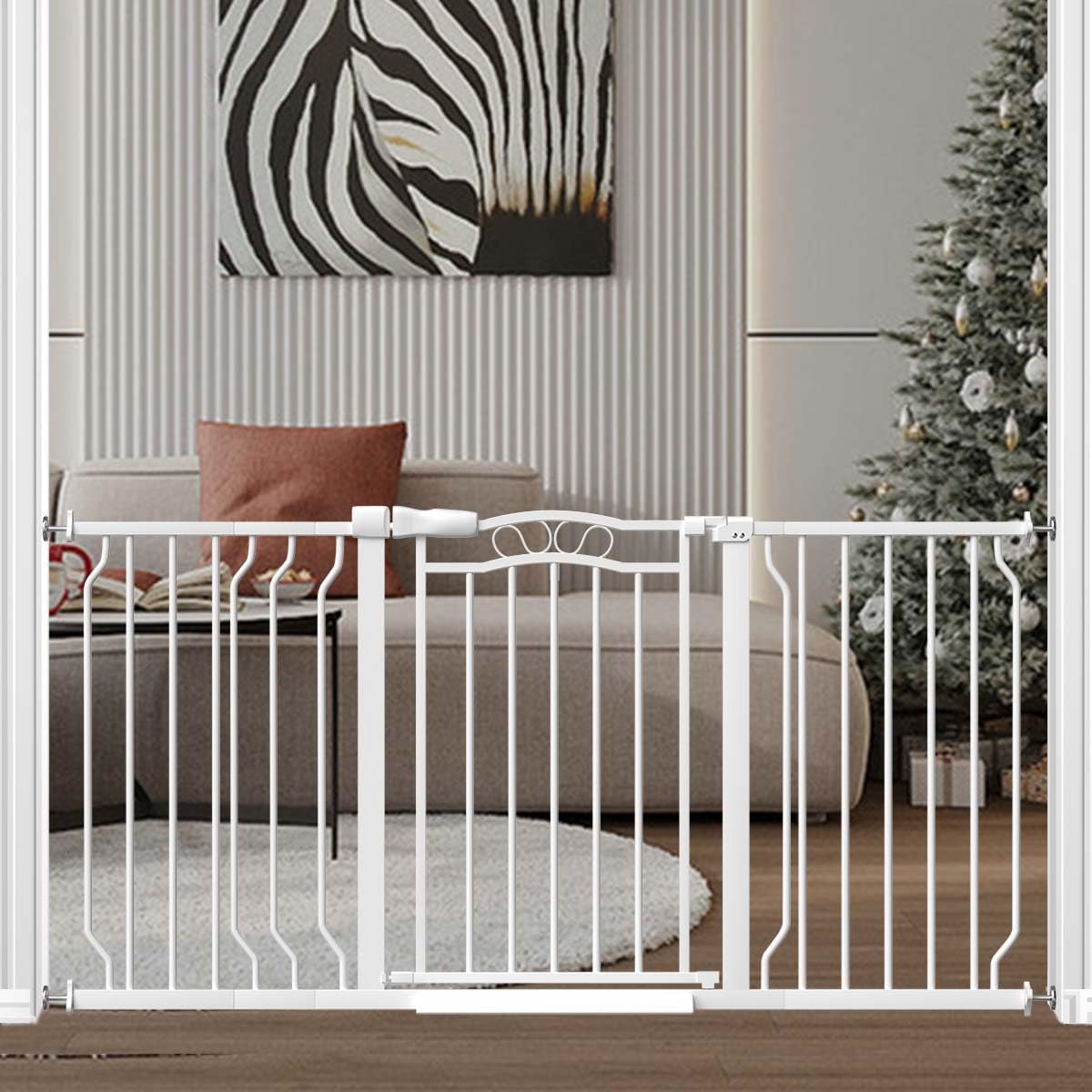 Extra Wide Long Baby Gate for Safety at Home and Outdoors