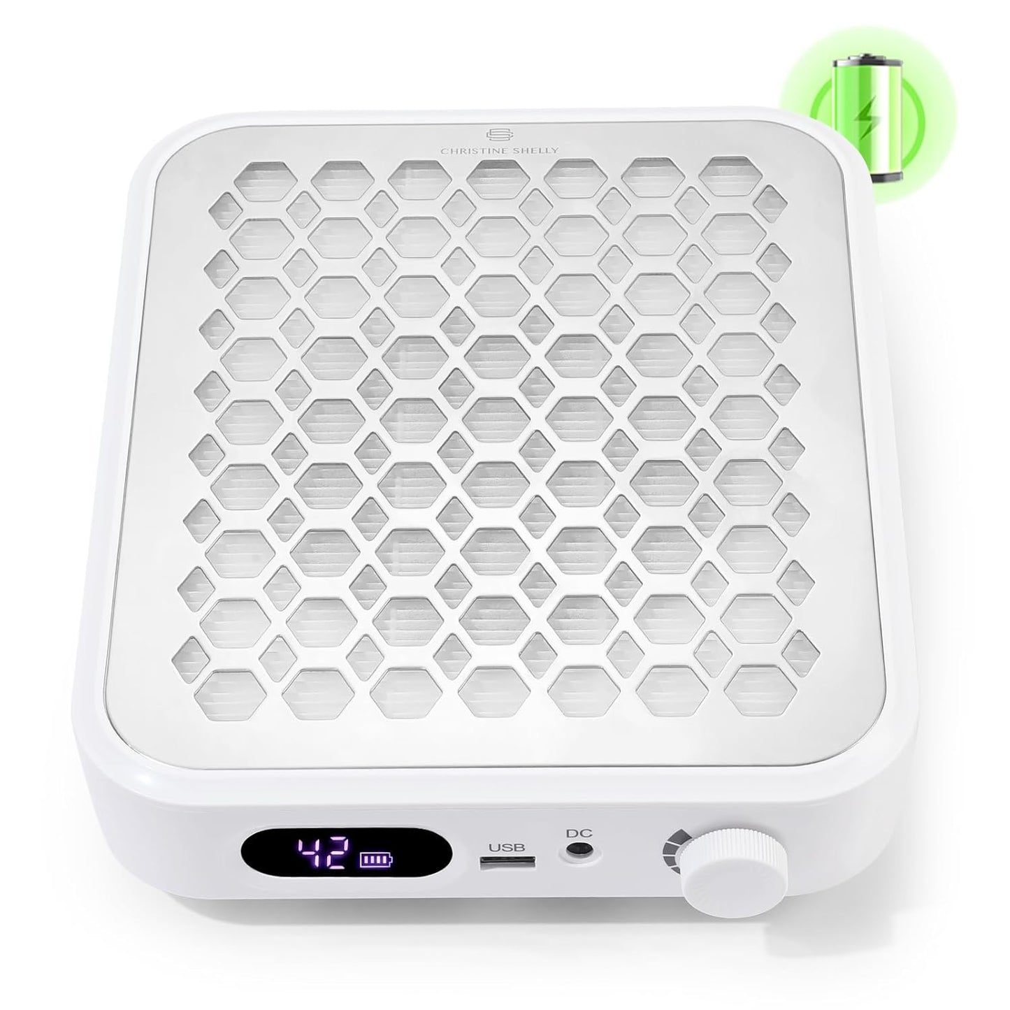 Powerful Rechargeable Nail Dust Collector for Salon & Home Use