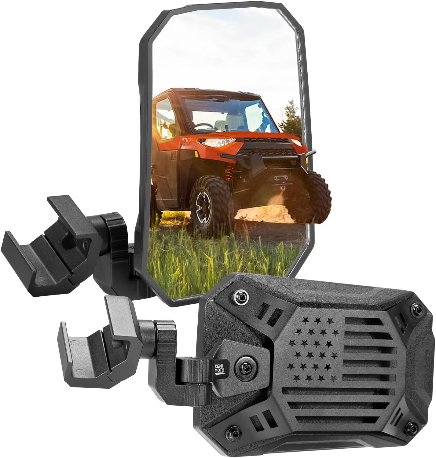 KEMIMOTO UTV Side Mirrors for Polaris Ranger and Can Am Models