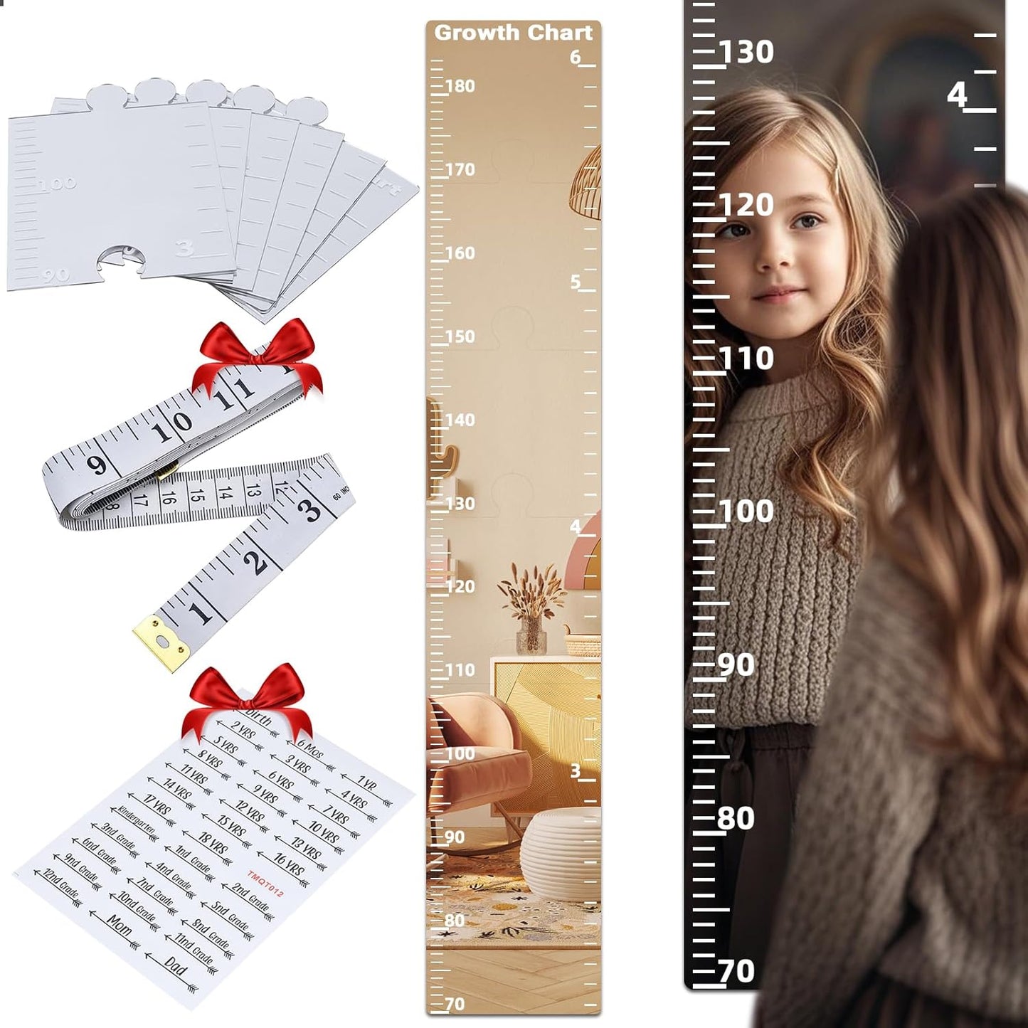 Foldable Puzzle Growth Chart Mirror