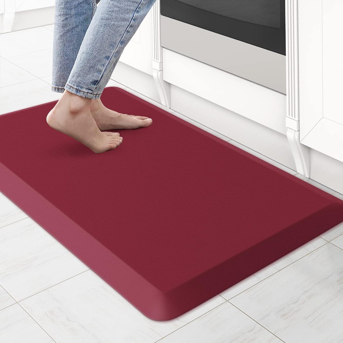 Cushioned Anti Fatigue Kitchen Rug for Comfort and Safety
