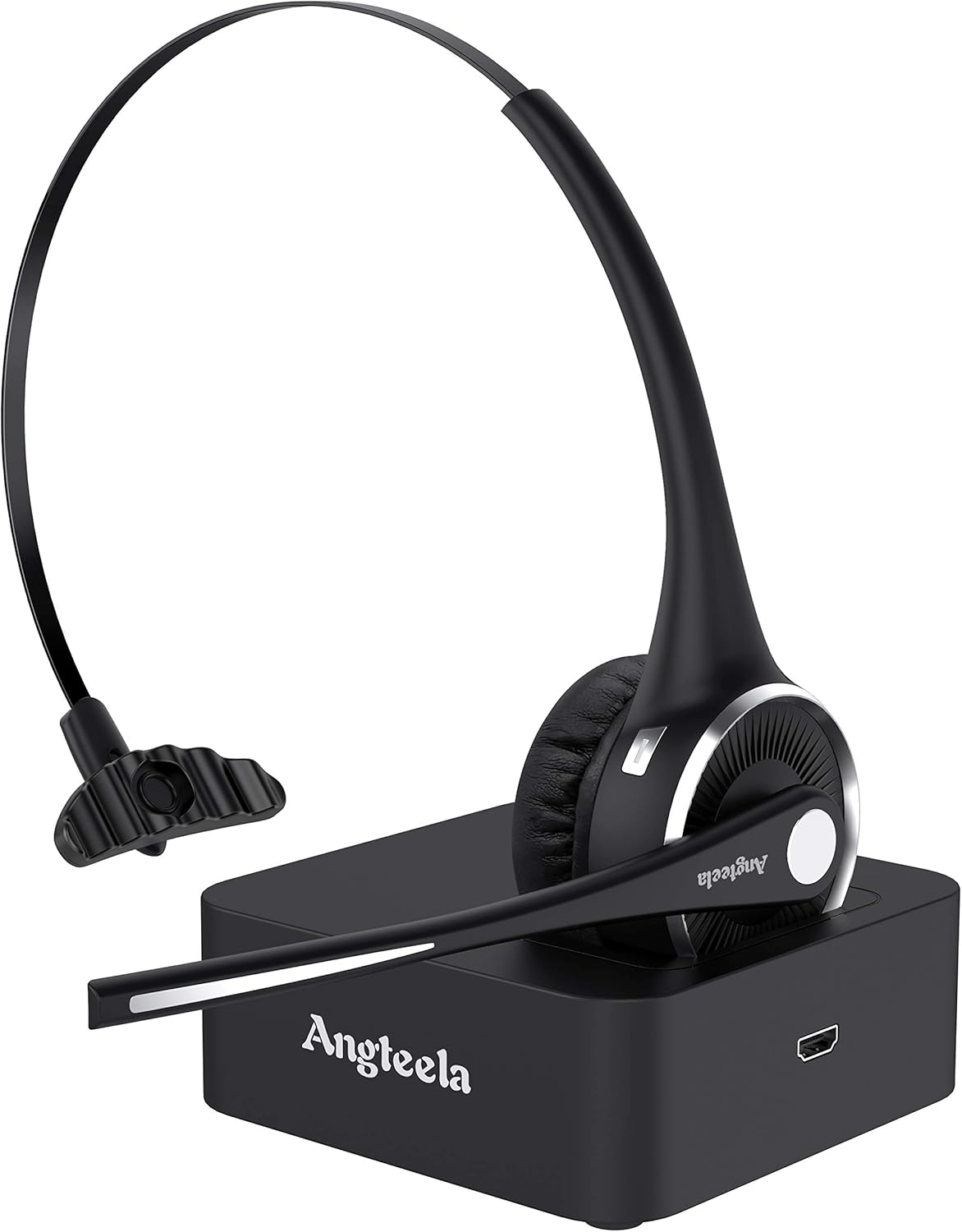 Angteela Bluetooth Trucker Headset: Noise Canceling Mic