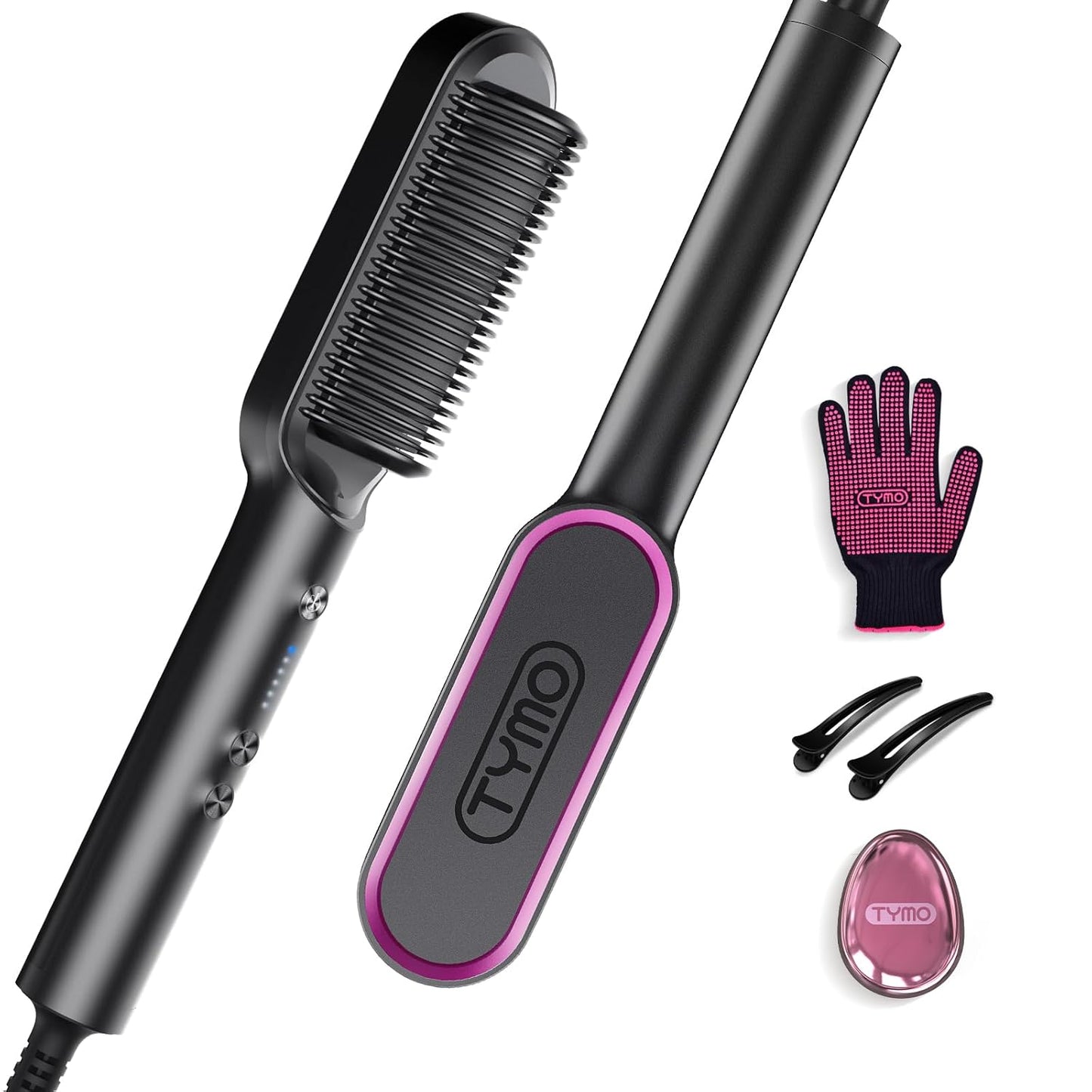 TYMO Ring Hair Straightener Brush for Effortless Styling