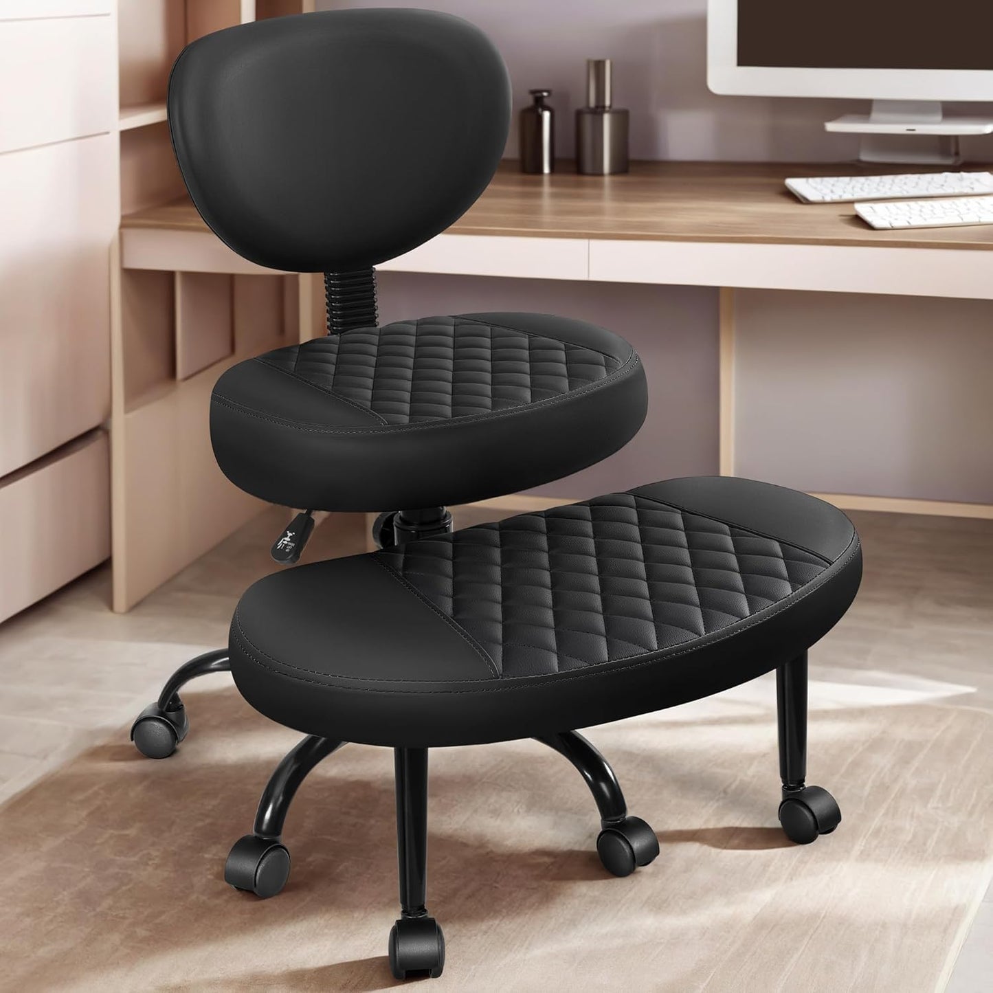Adjustable Meditation Office Chair with Lumbar Support