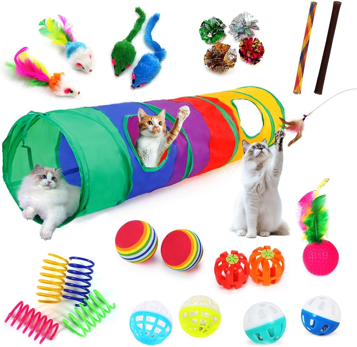 Interactive Cat Toy Bundle - Keep Your Kitty Active!