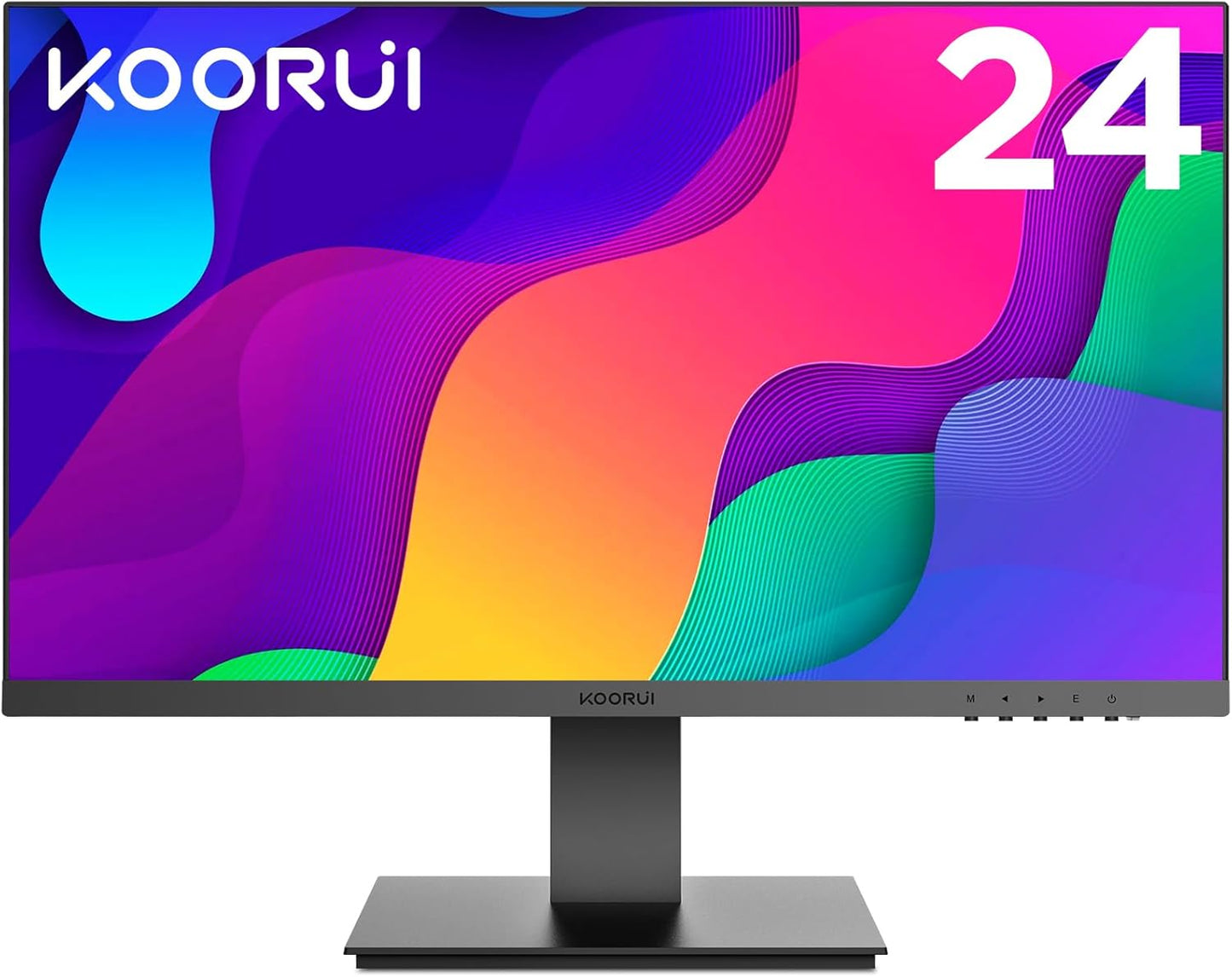 KOORUI 24 Gaming Monitor: 100Hz FHD FreeSync,G-Sync,99% sRGB