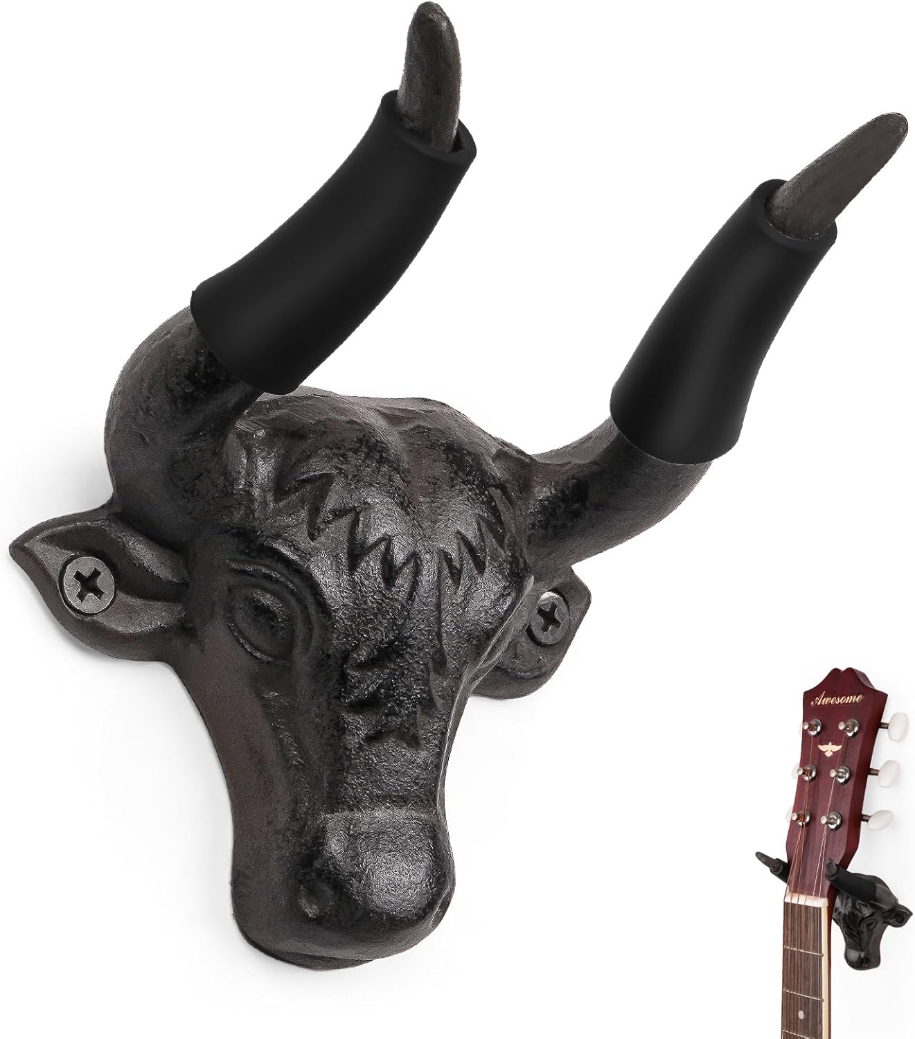 Bull Head Guitar Wall Mount by Adowes