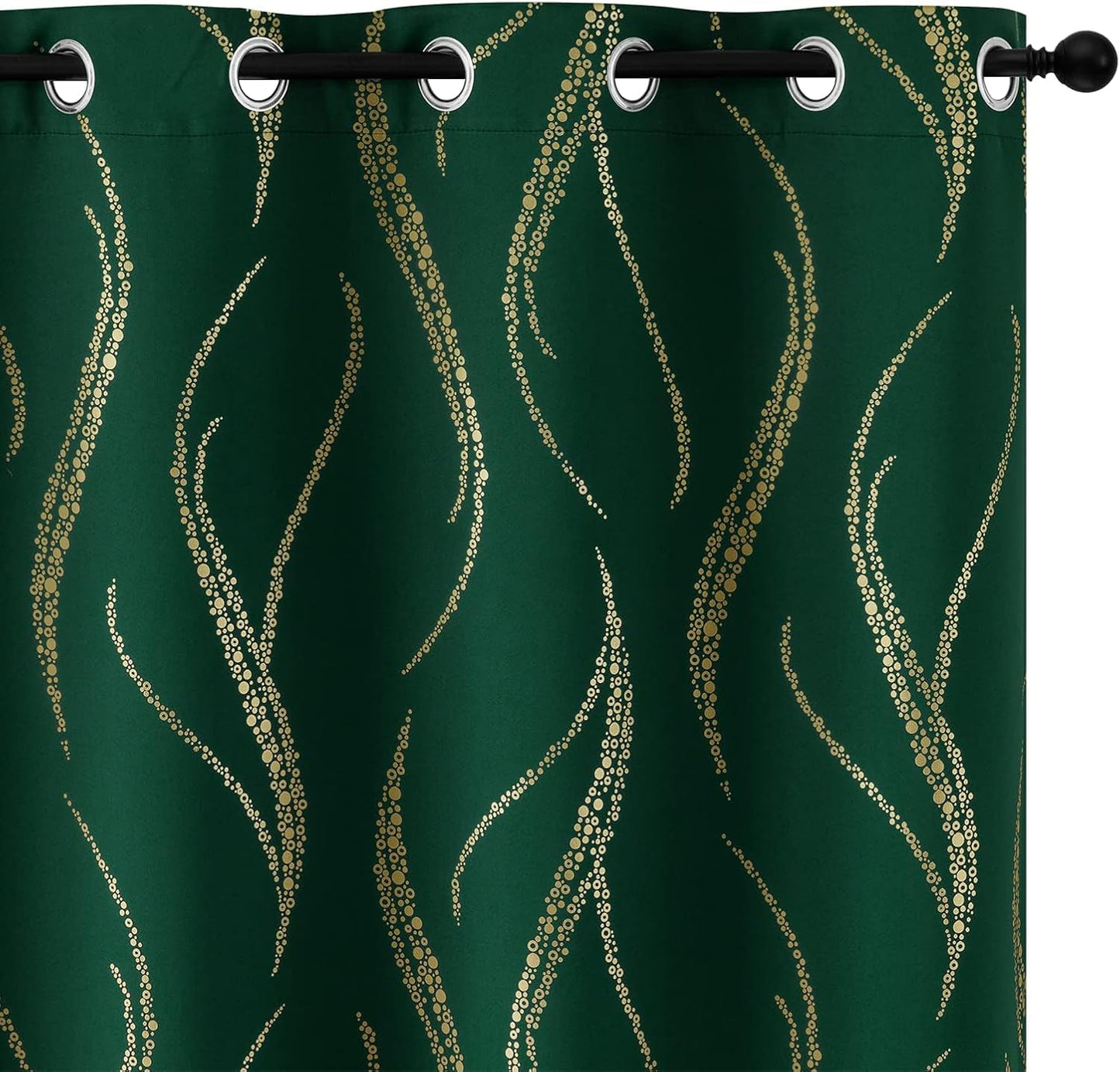 Yakamok Blackout Curtains 72 inch Length for Living Room Decor