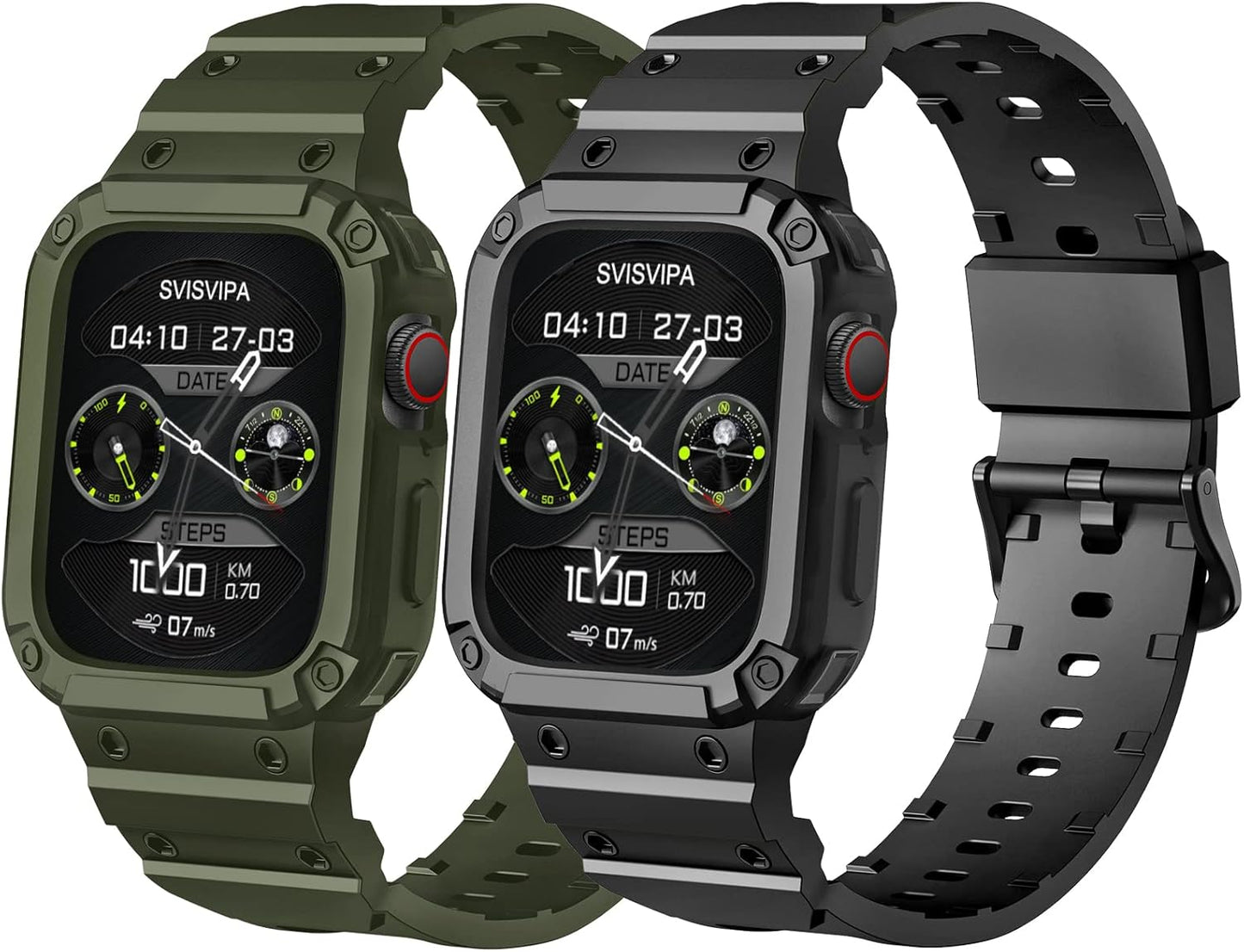 Rugged Dual Pack Band for Apple Watch - Shockproof & Military-Grade Protection!