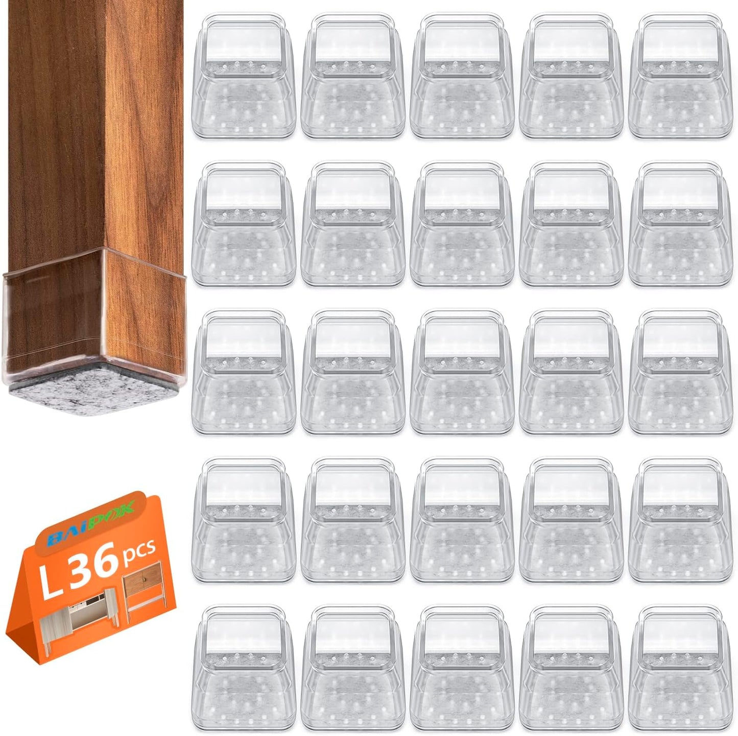 Protect Hardwood Floors with BAIPOK Furniture Sliders
