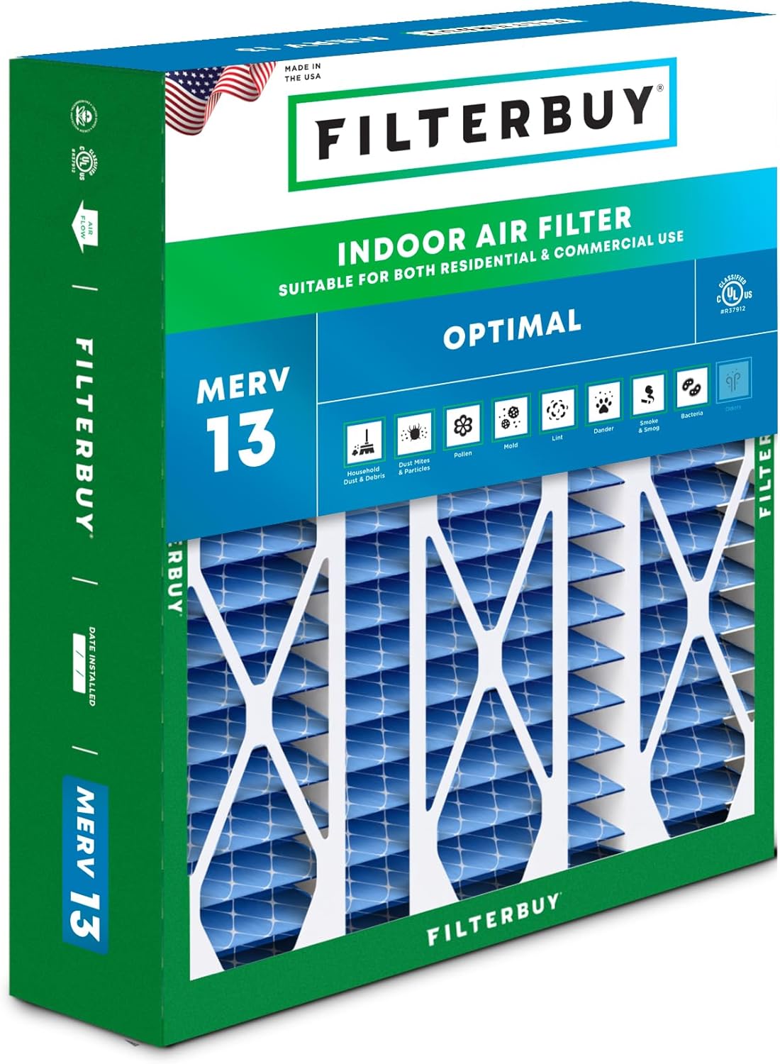 Filterbuy 20x25.25x3.5 Air Filter for Optimal Smoke Defense