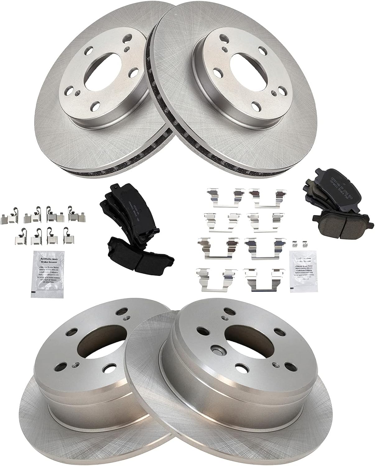 TRQ Brake Pad & Rotor Kit for Lexus ES300 and Toyota Camry