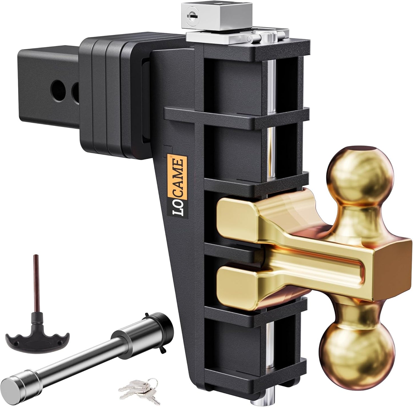 LOCAME Adjustable Trailer Hitch for Heavy Duty Truck Towing