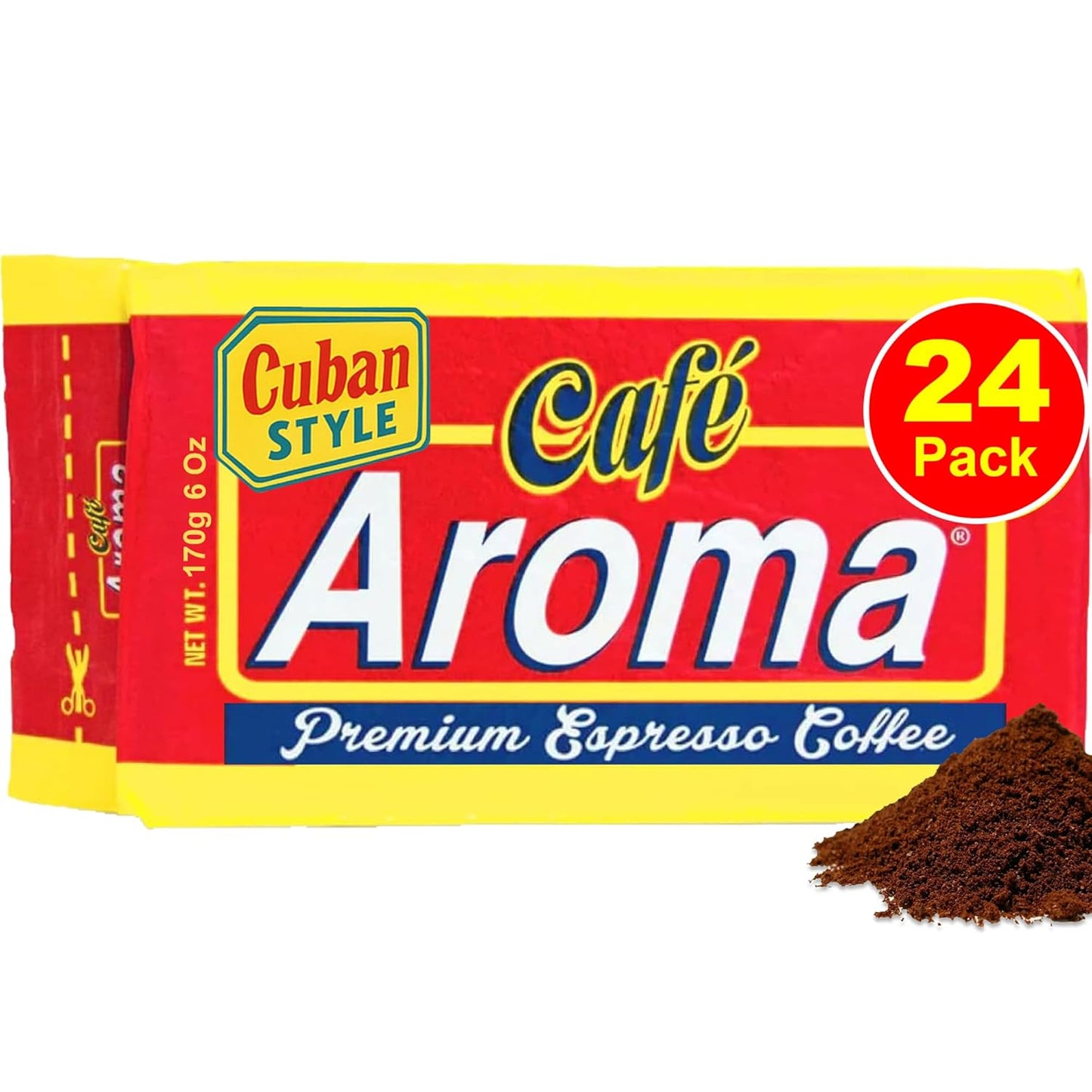 Cafe Aroma Dark Roast Espresso Ground Coffee - Cuban Style Perfection