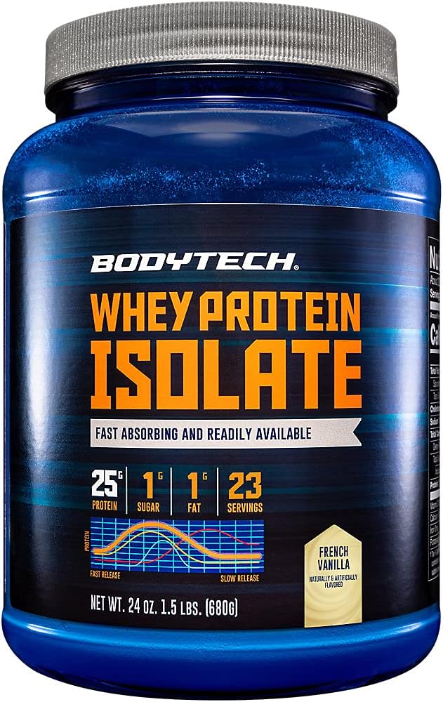 BODYTECH Whey Protein Isolate Powder for Muscle Growth & Recovery