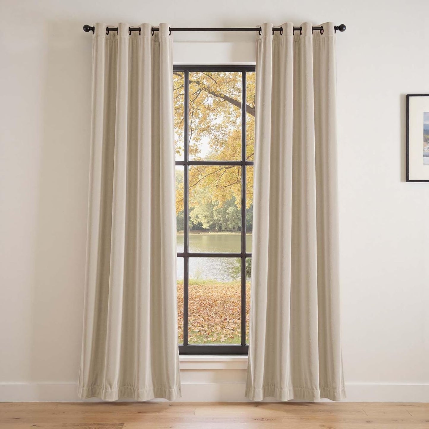 Lazzzy Velvet Blackout Curtains for Luxury Living Room Decor
