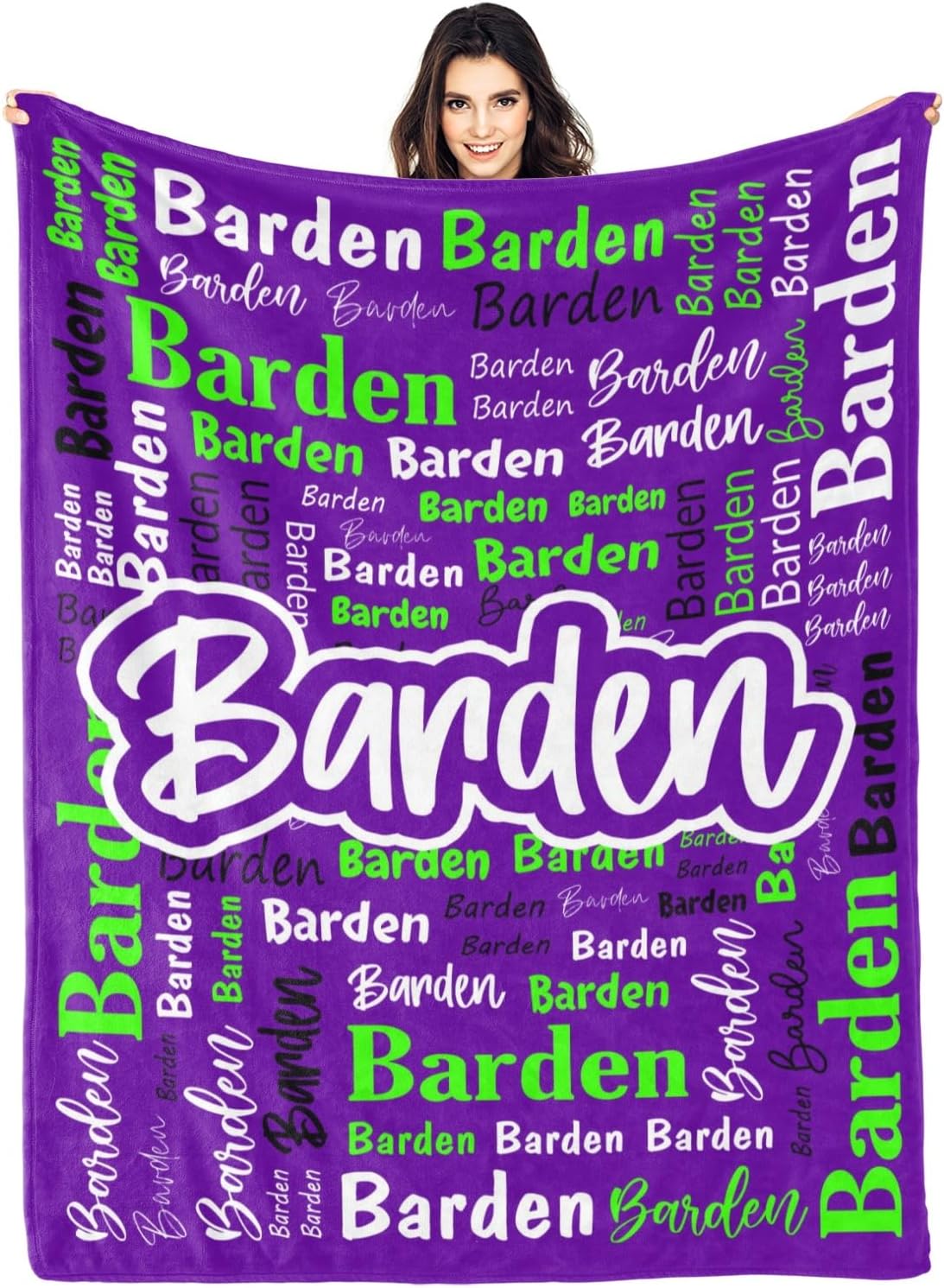 Custom Blanket with Name Personalized for Kids and Adults