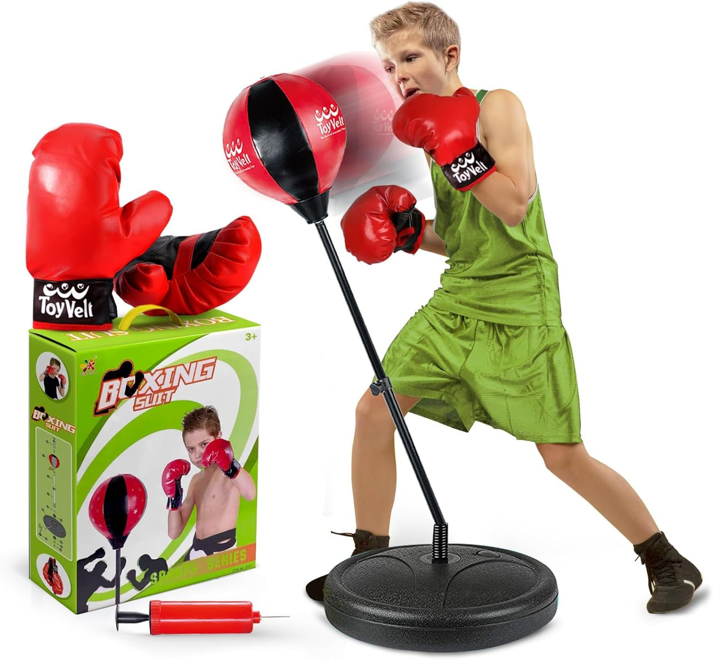 Adjustable Standing Punching Bag Set - ToyVelt